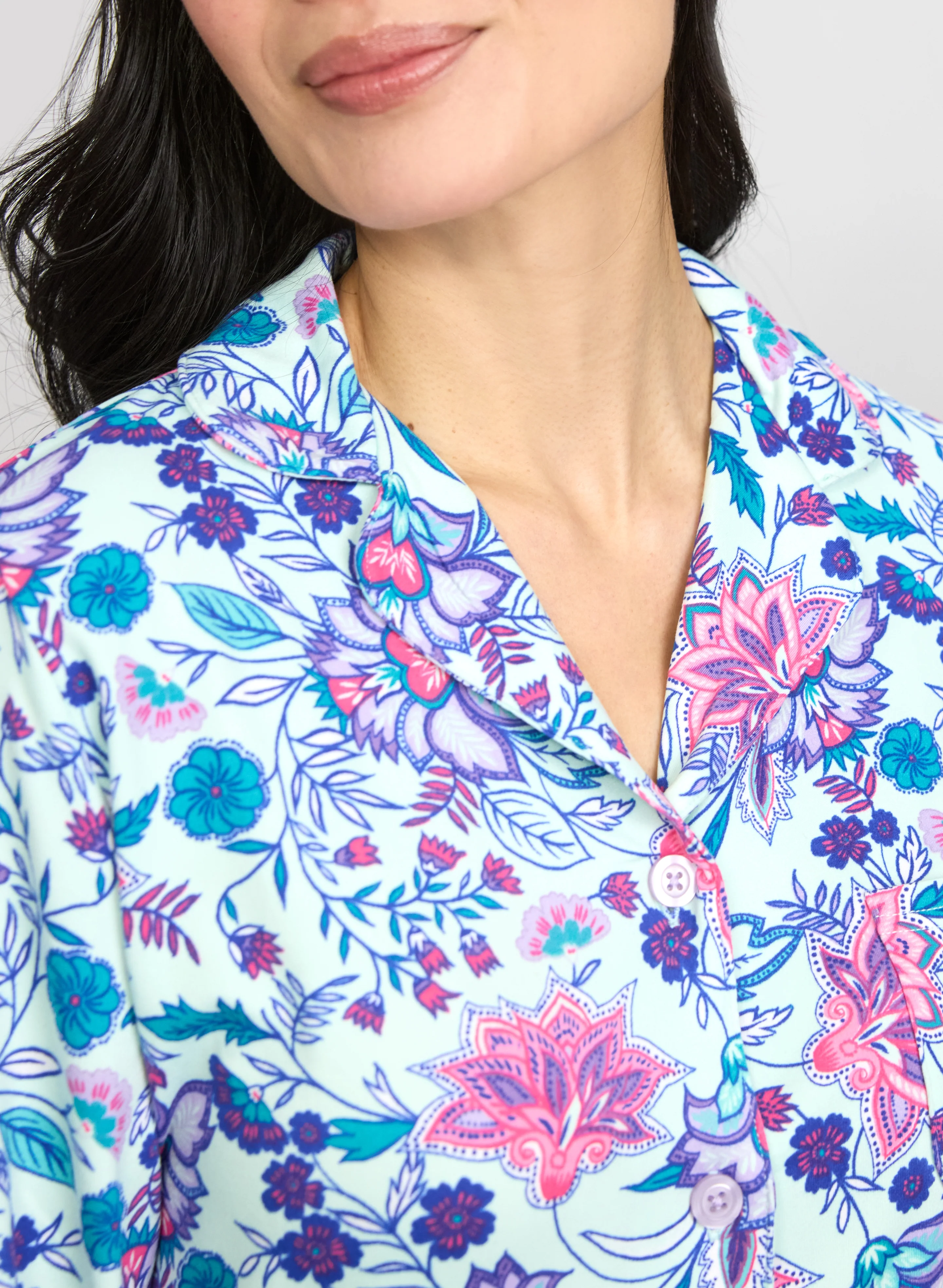 Simon Chang - Floral Print Pyjama Set - Image 5
