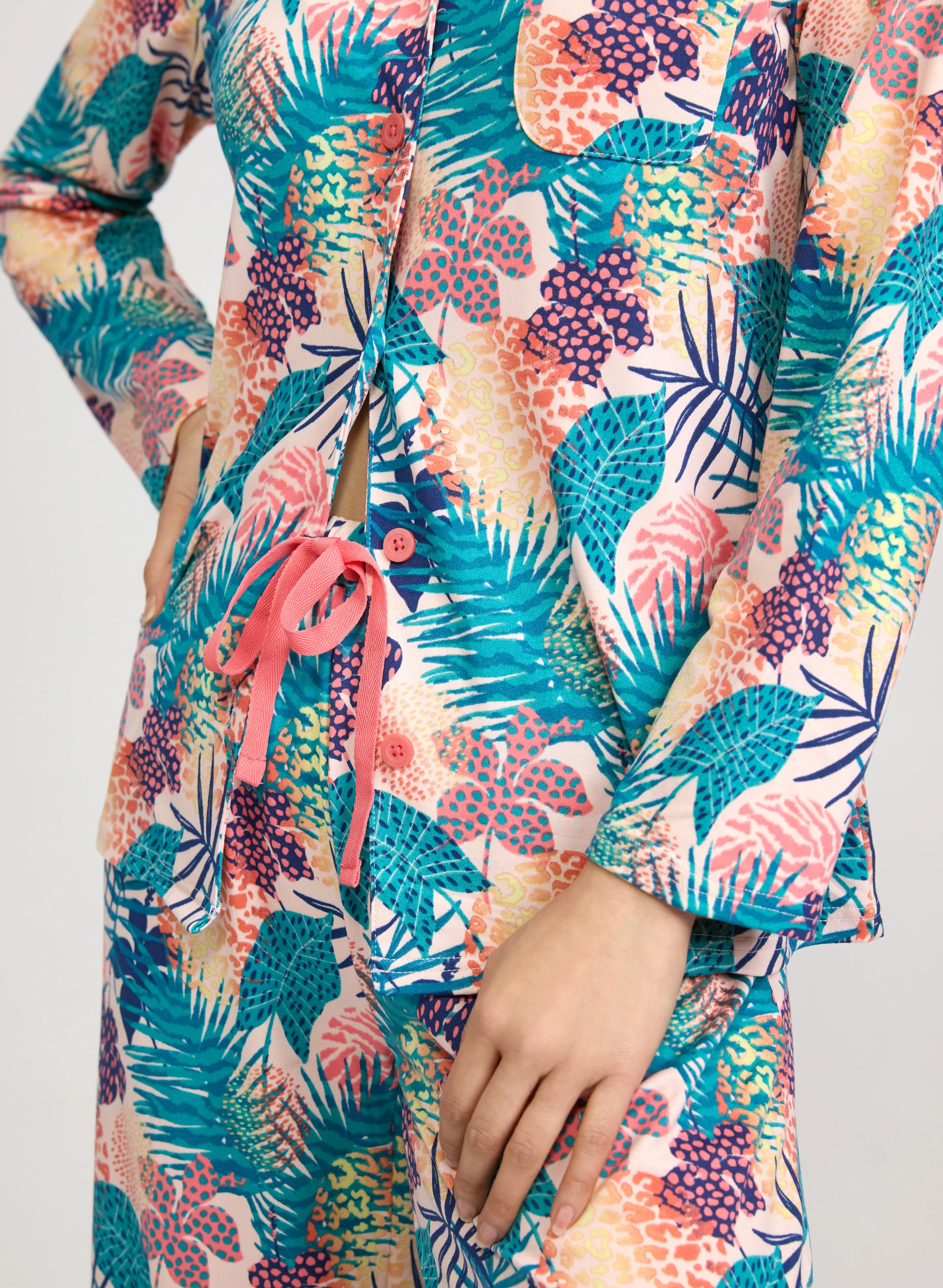 Simon Chang - Tropical Print Pyjama Set - Image 2