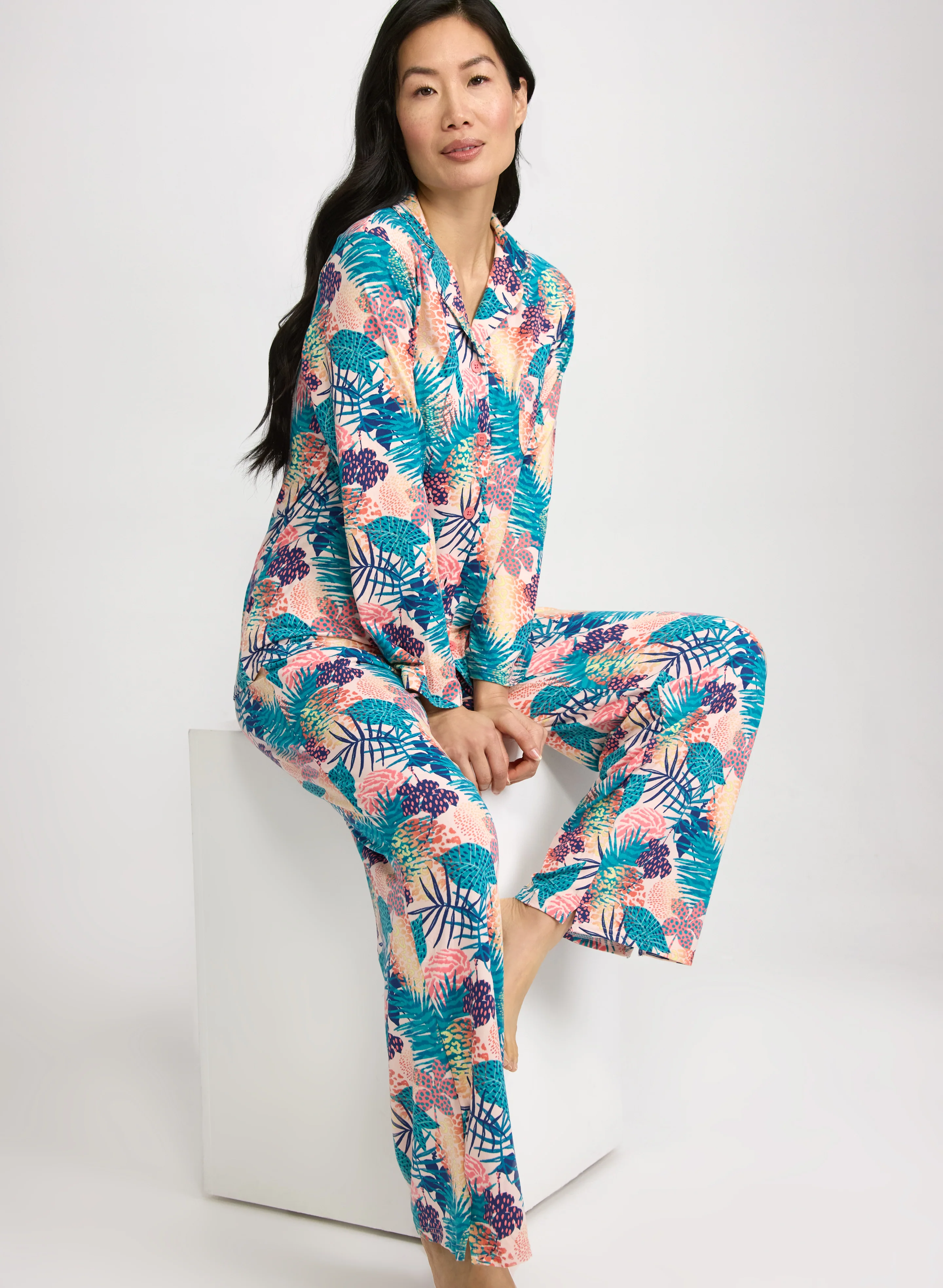 Simon Chang - Tropical Print Pyjama Set - Image 3