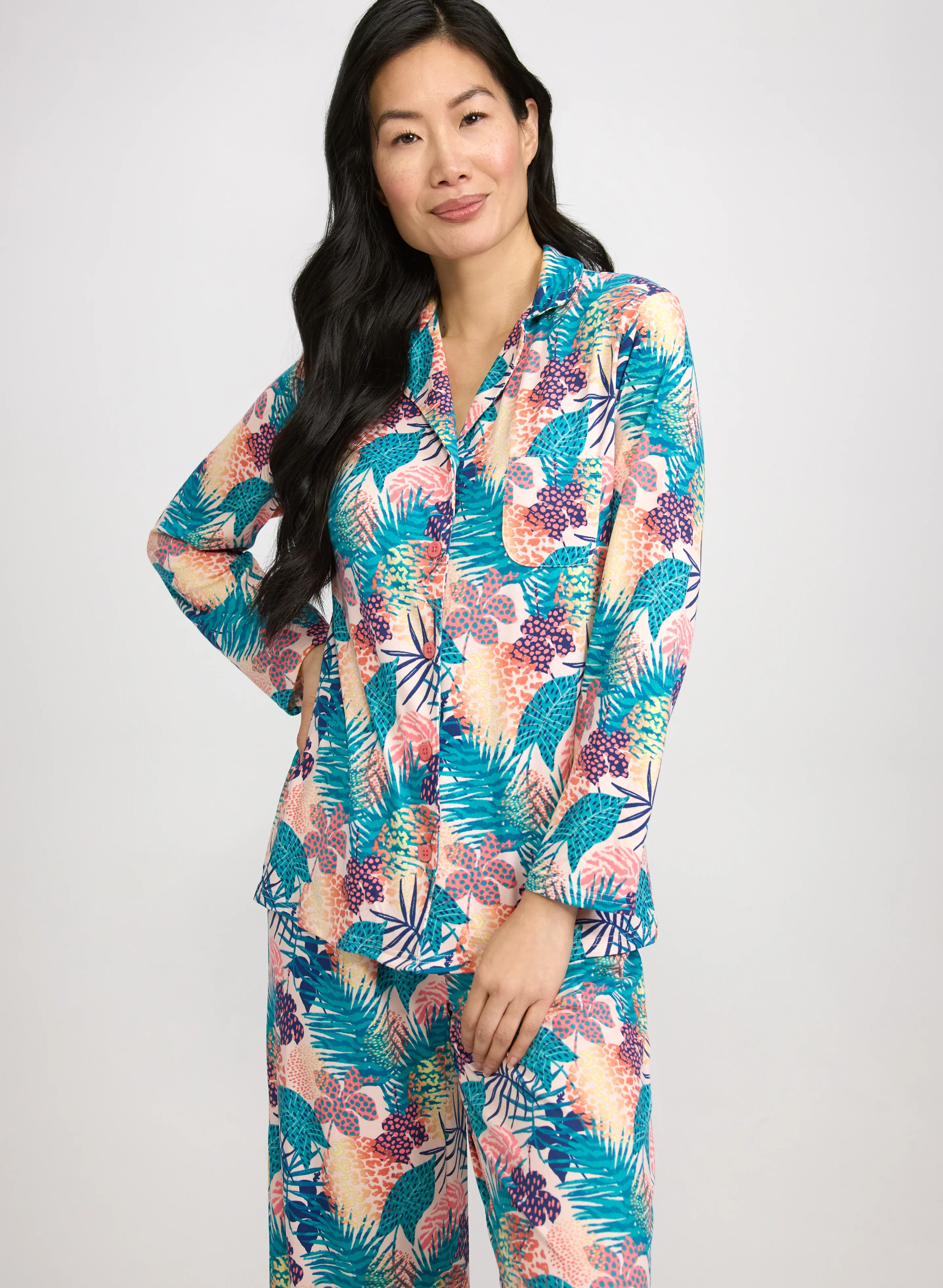 Simon Chang - Tropical Print Pyjama Set - Image 5