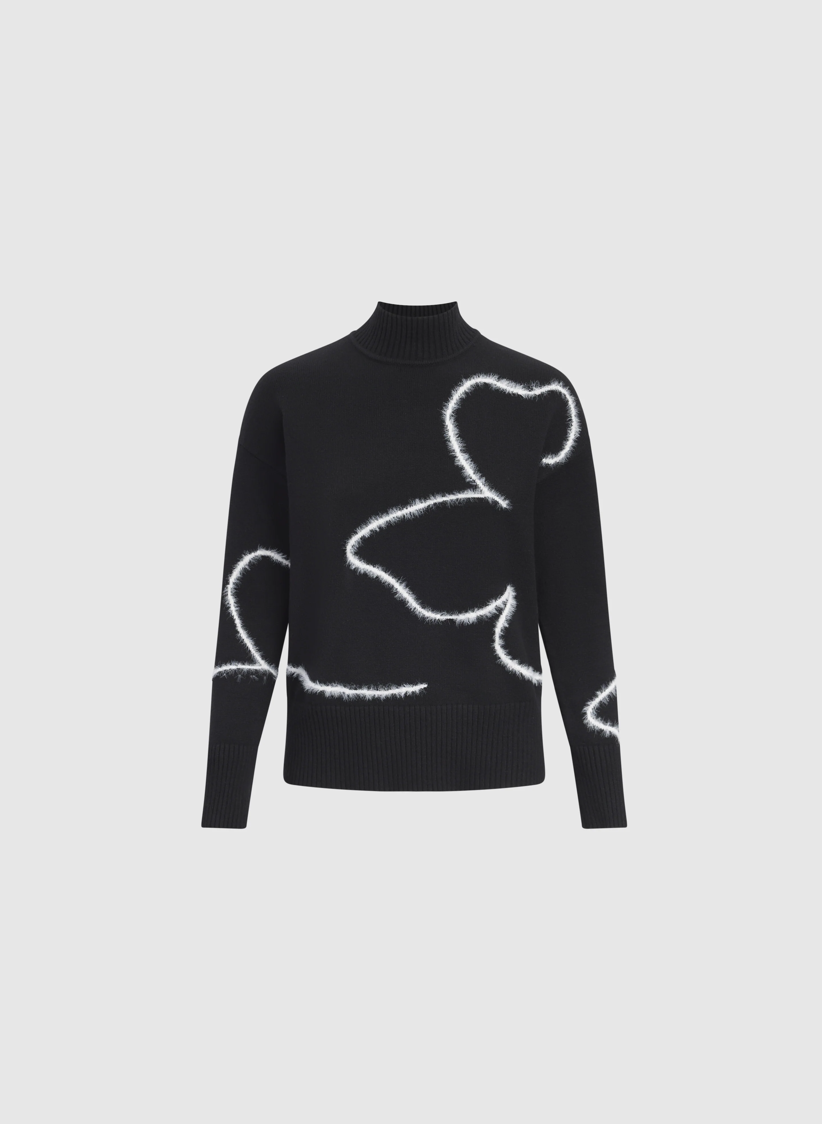 Sketched Floral Print Sweater - Image 5