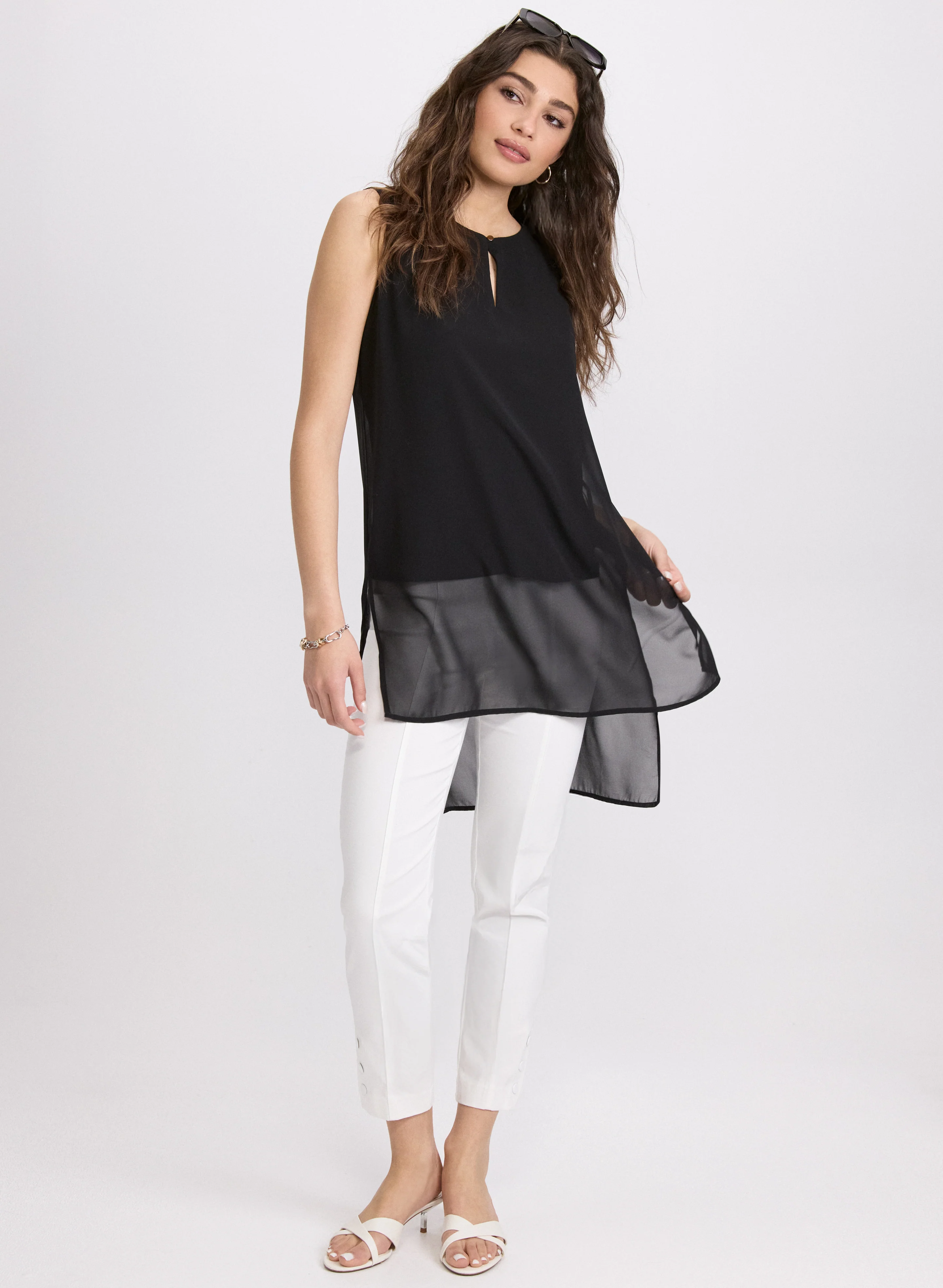 Sleeveless Asymmetric Tunic - Image 3