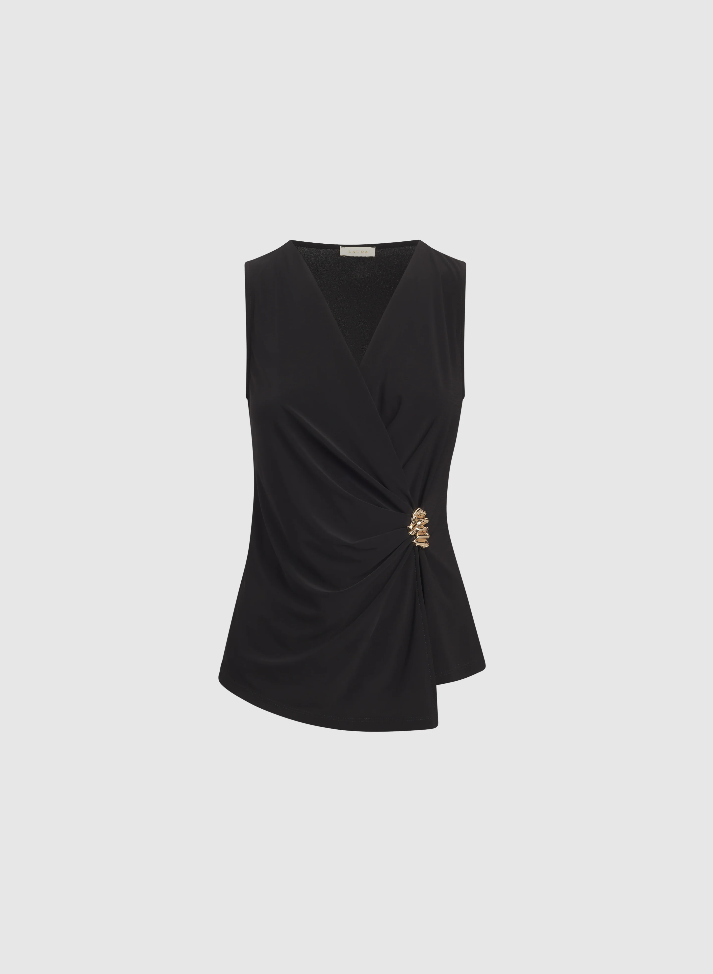 Sleeveless Brooch Top - Image 6