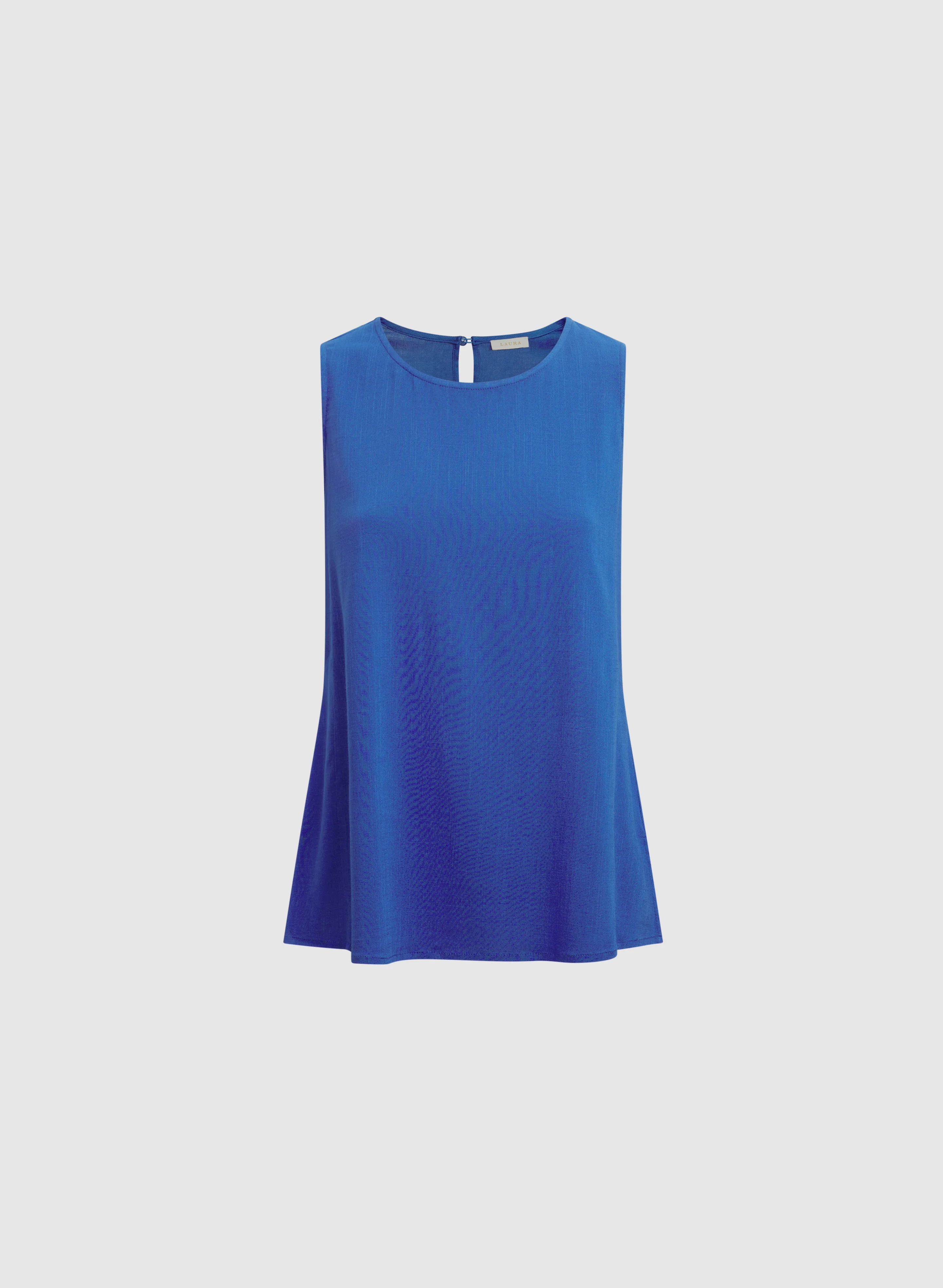 Sleeveless Crew Neck Blouse - Image 6