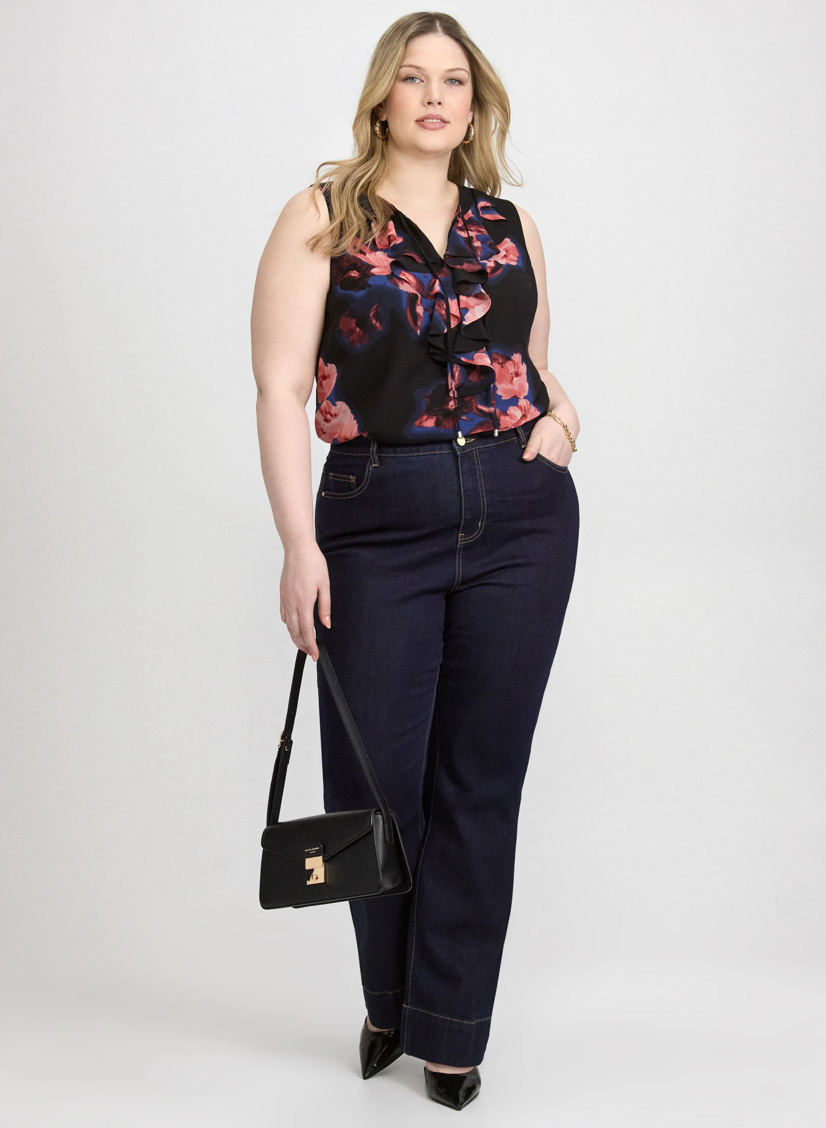 Sleeveless Floral Blouse - Image 3