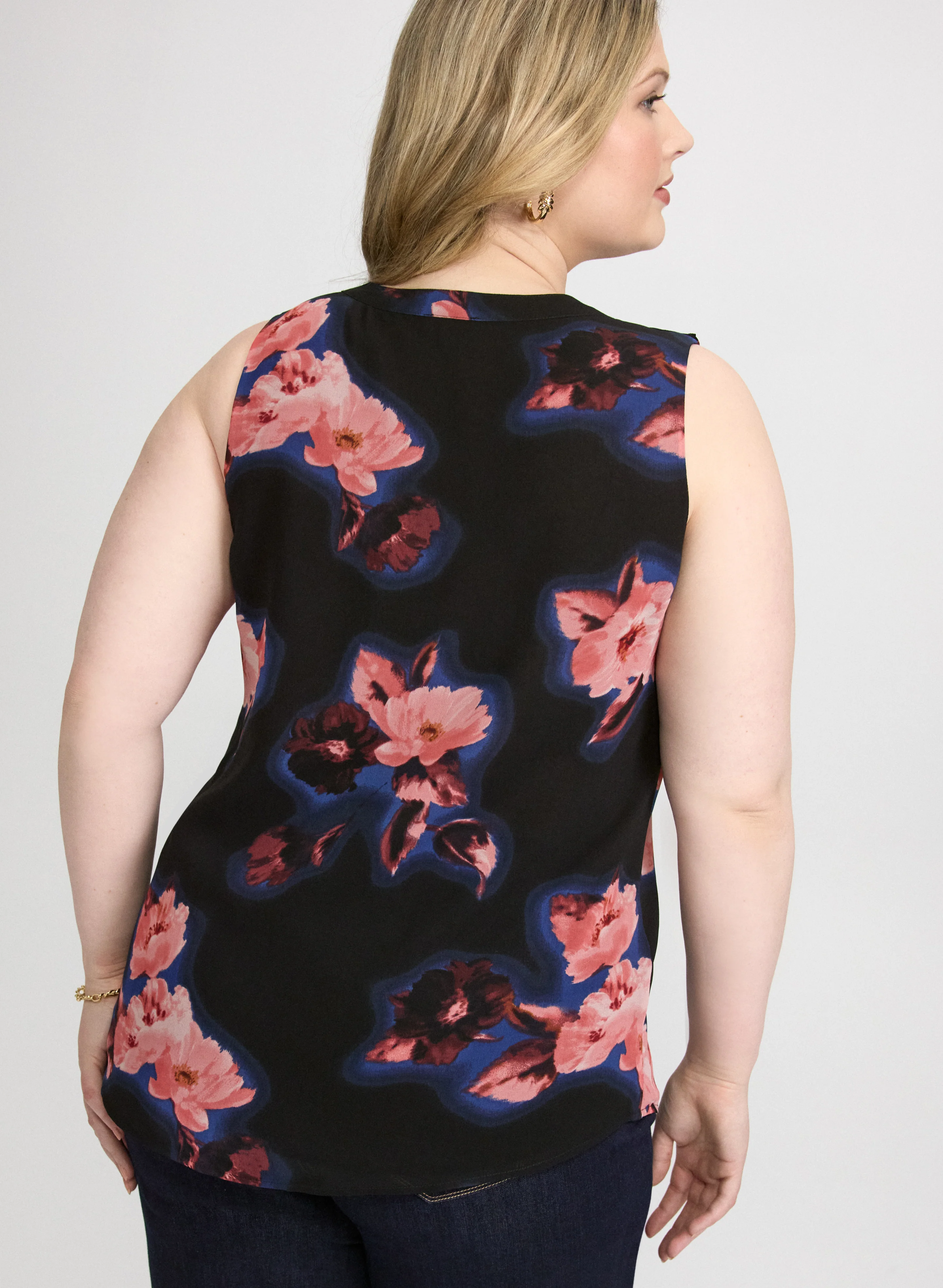 Sleeveless Floral Blouse - Image 4