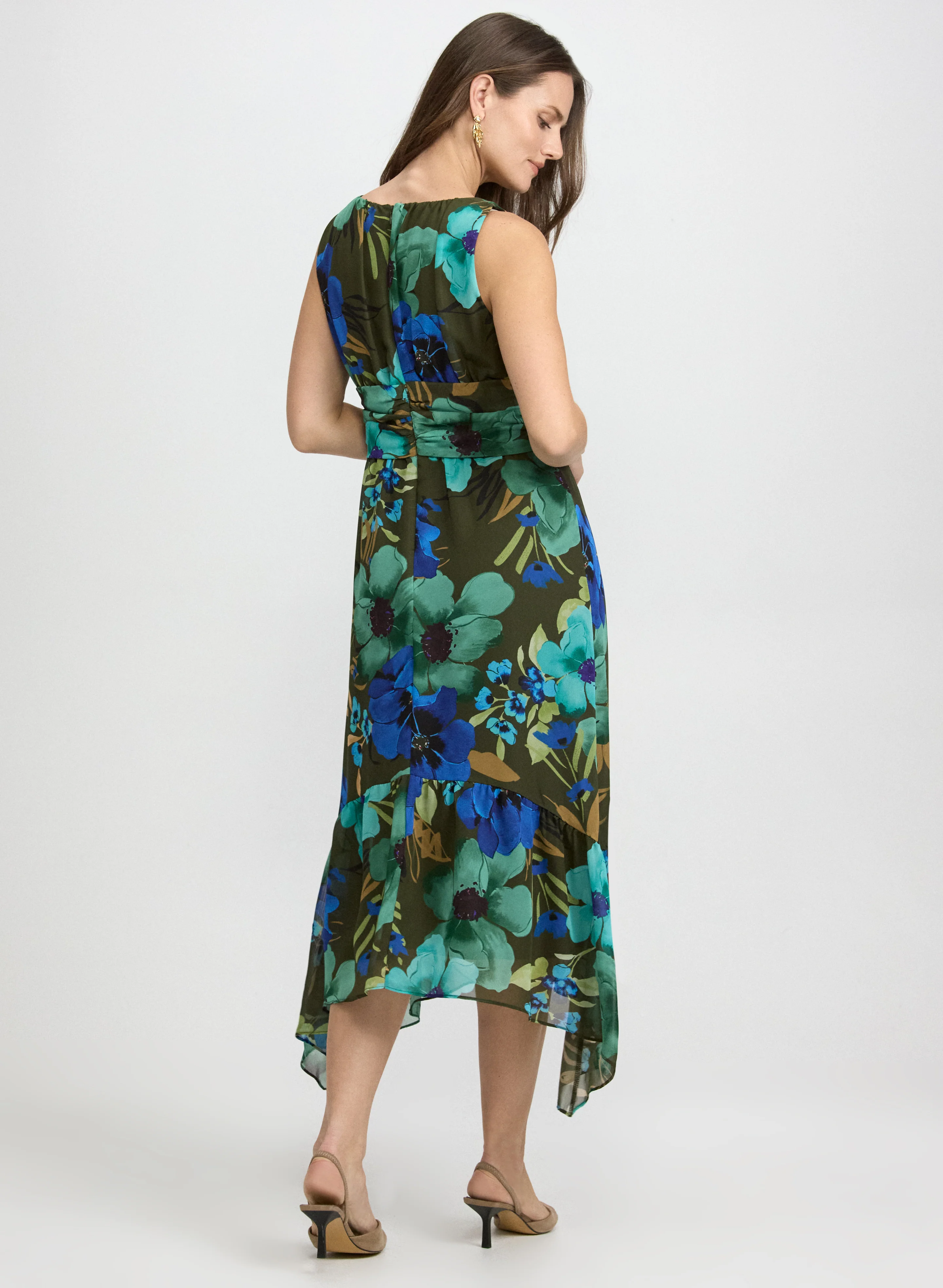 Sleeveless Floral Dress - Image 2