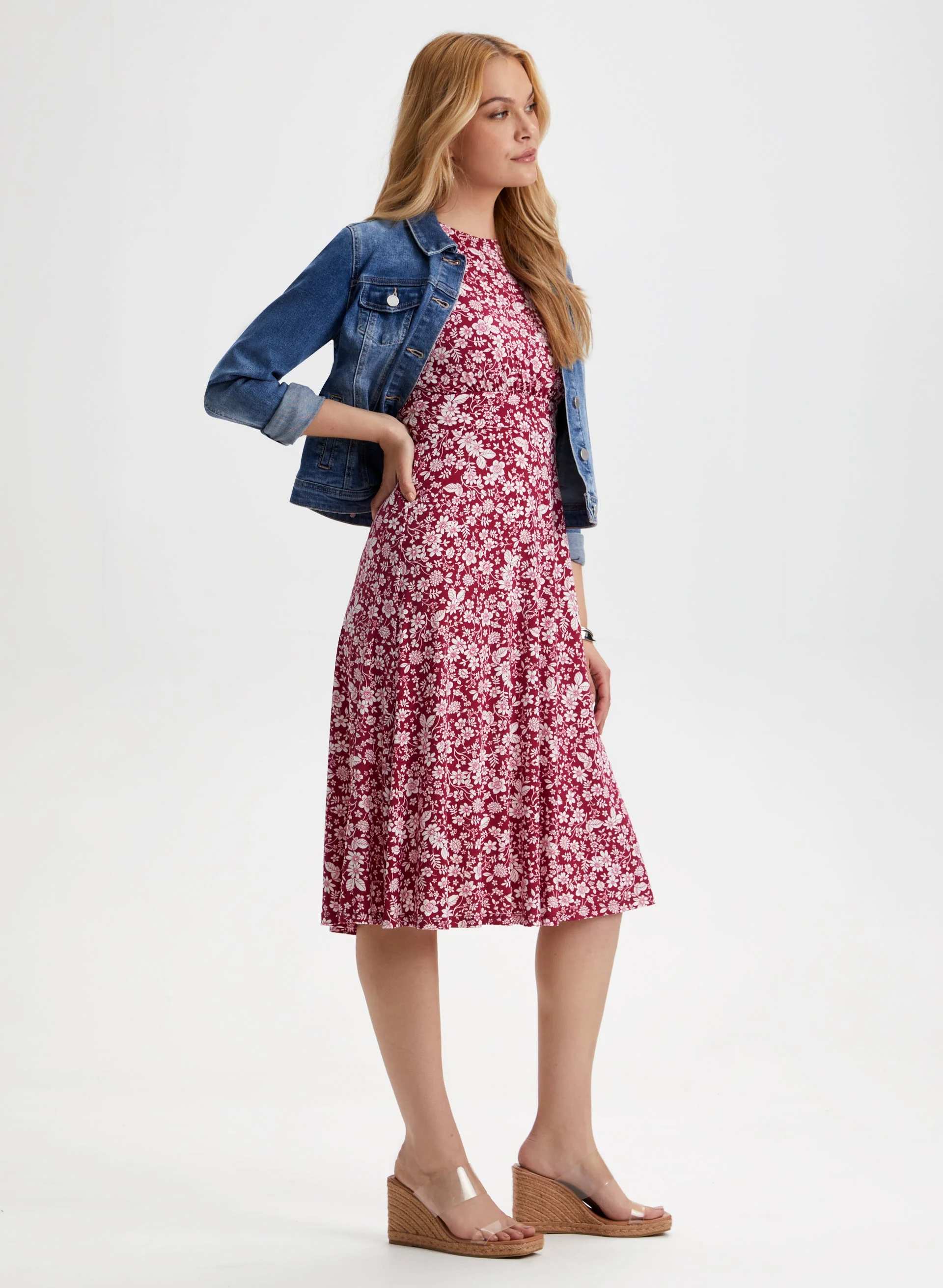 Sleeveless Floral Print Dress - Image 3