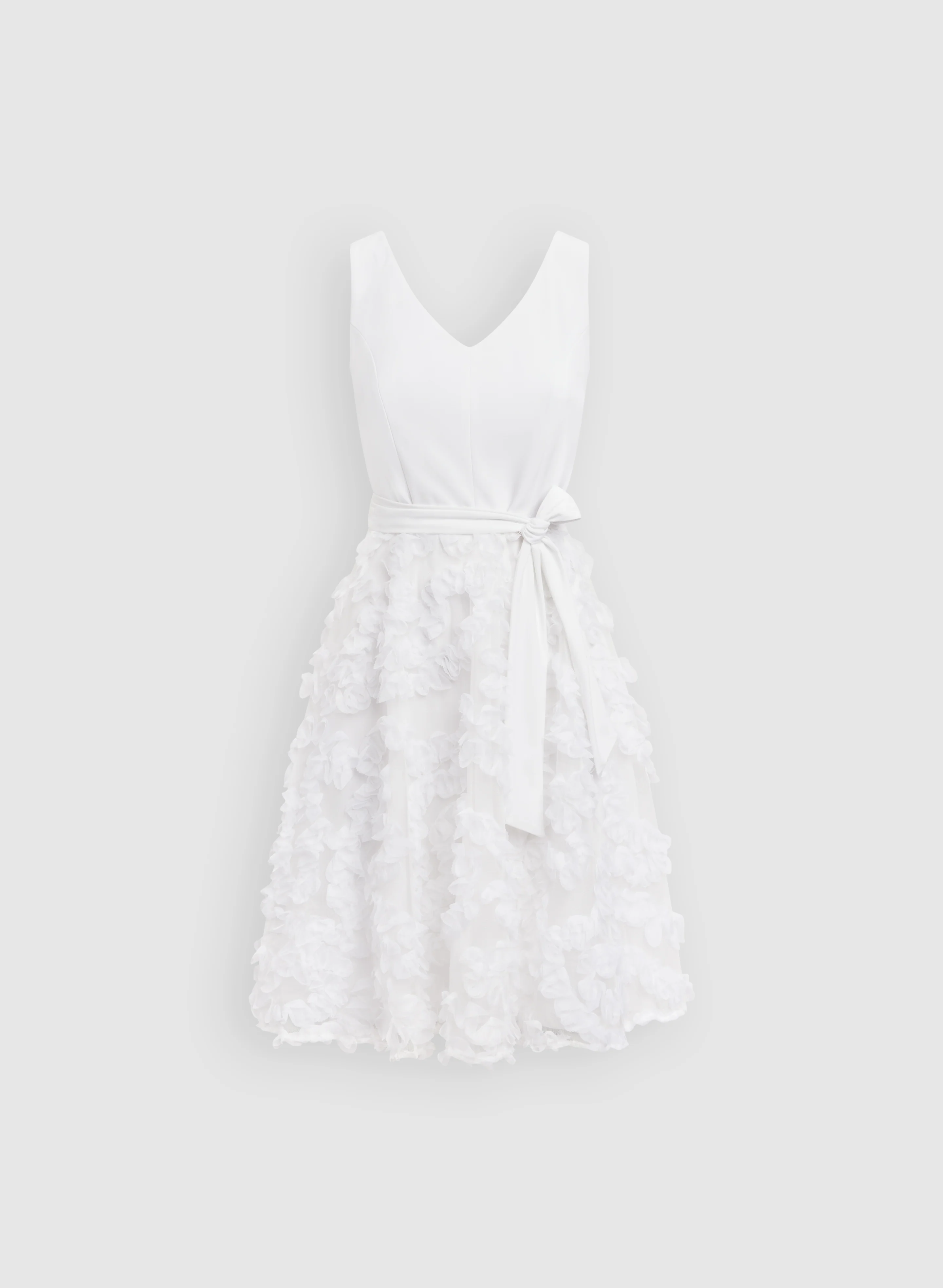 Sleeveless Jersey & Mesh Dress - Image 6