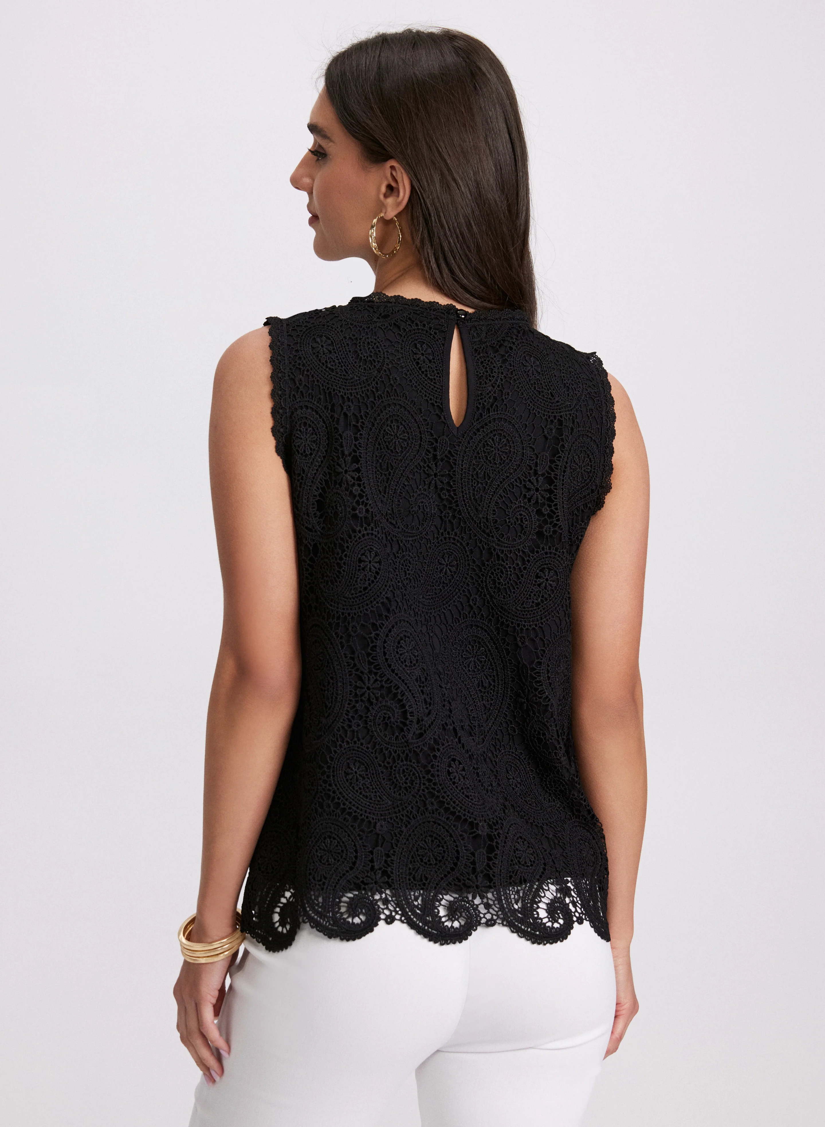 Sleeveless Lace Top - Image 4