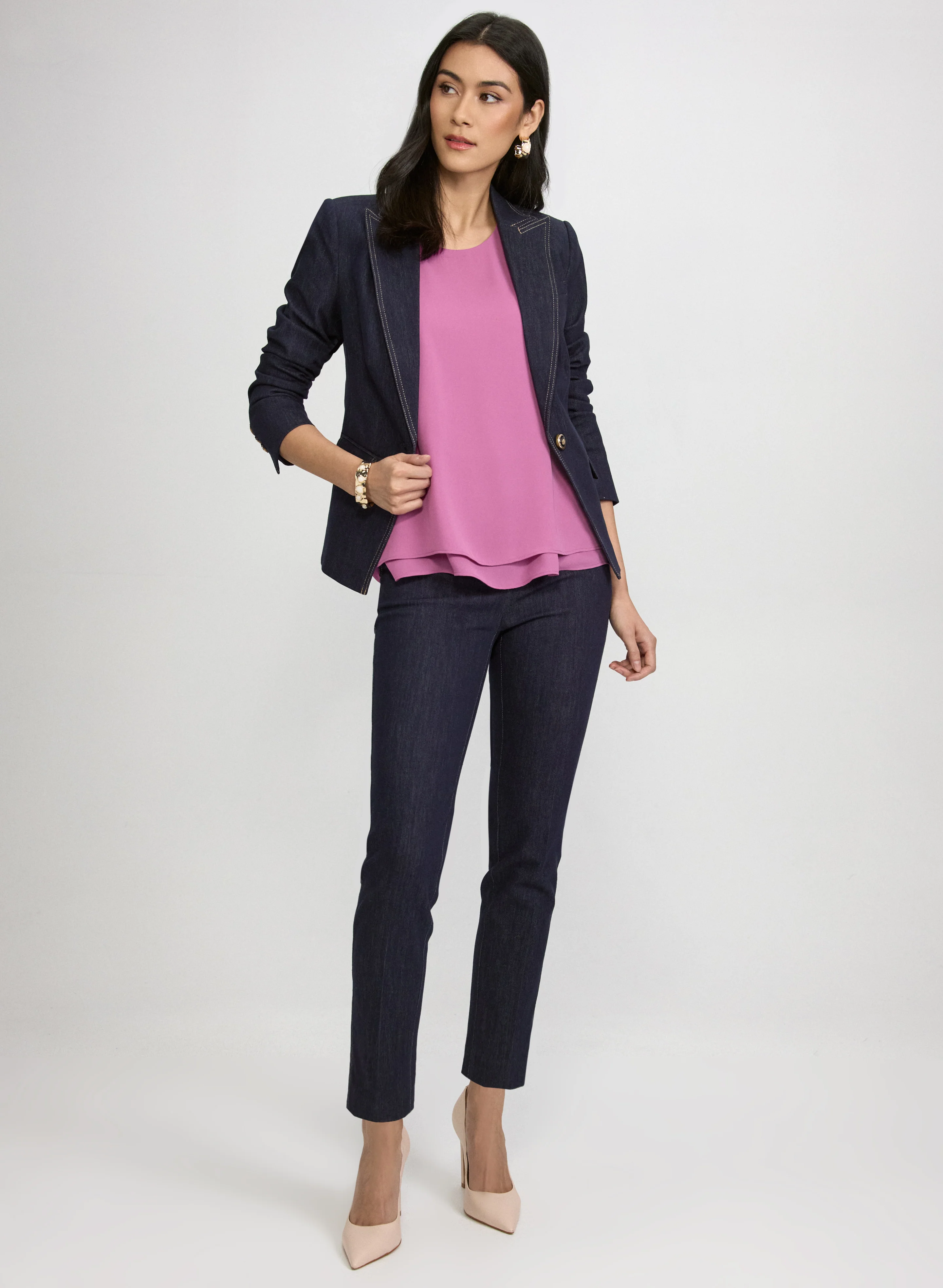 Sleeveless Layered Blouse - Image 3