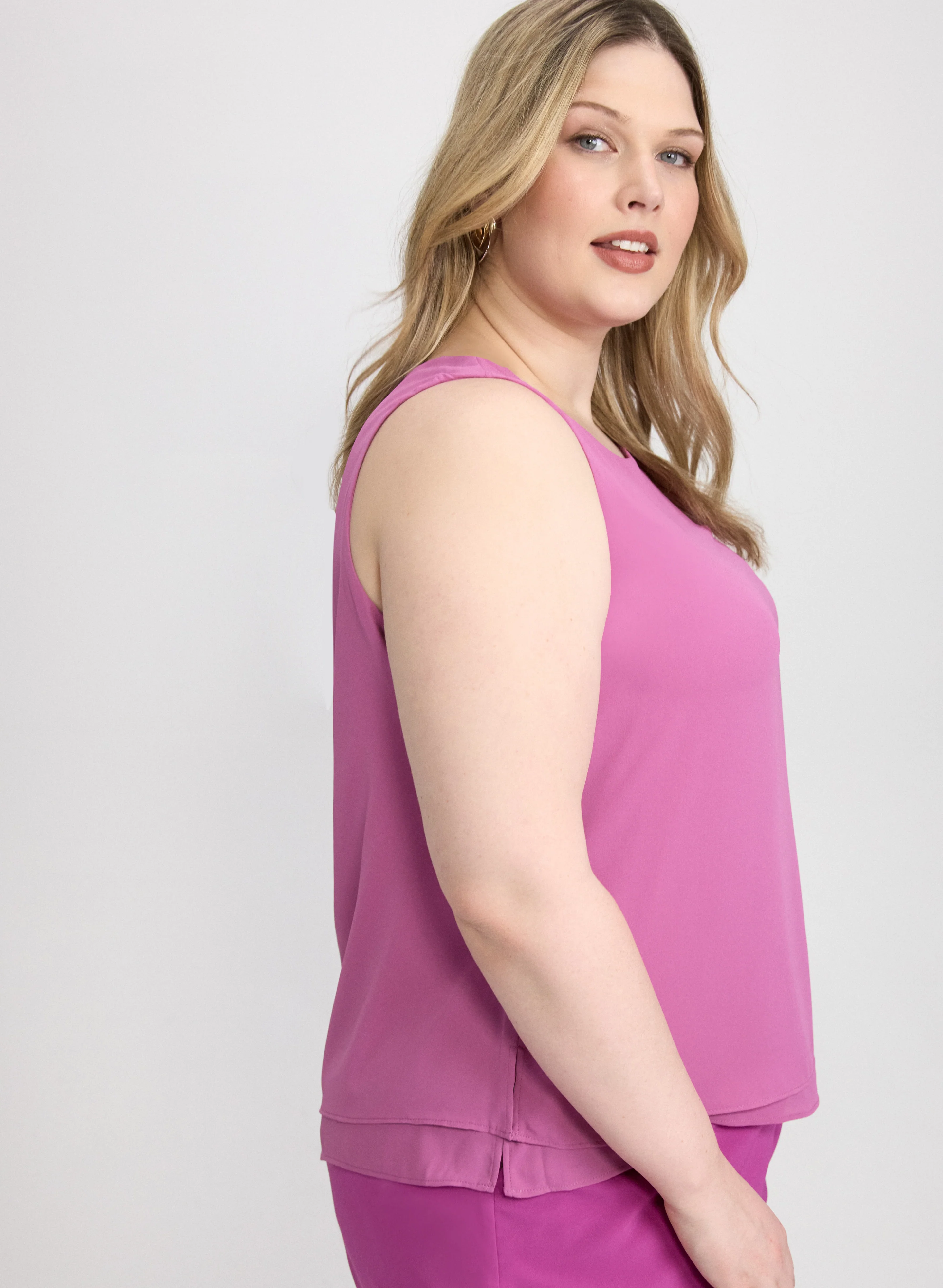 Sleeveless Layered Blouse - Image 7