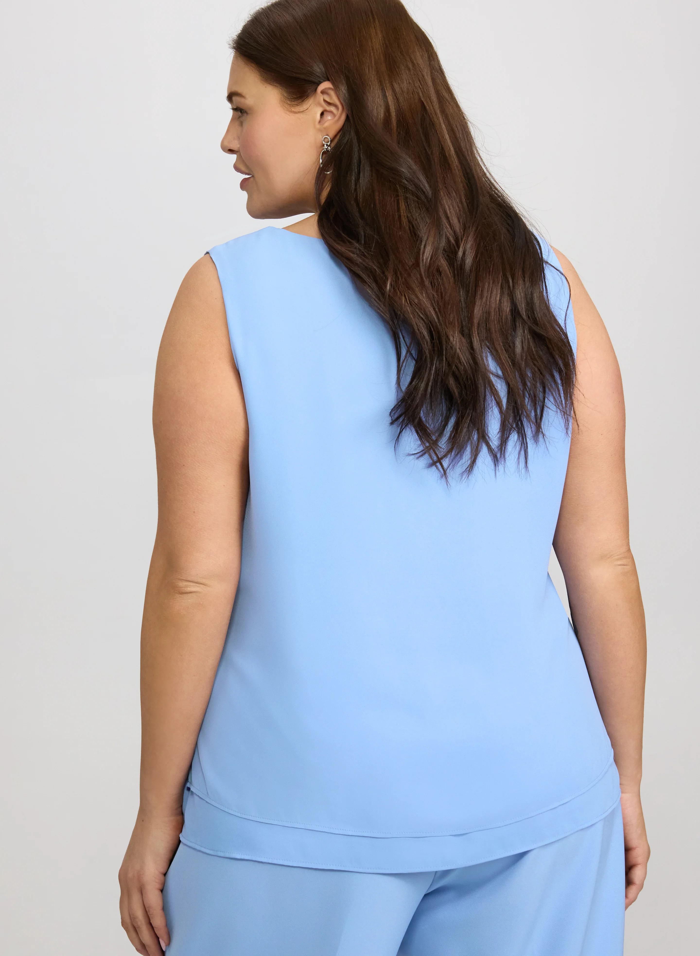 Sleeveless Layered Blouse - Image 8
