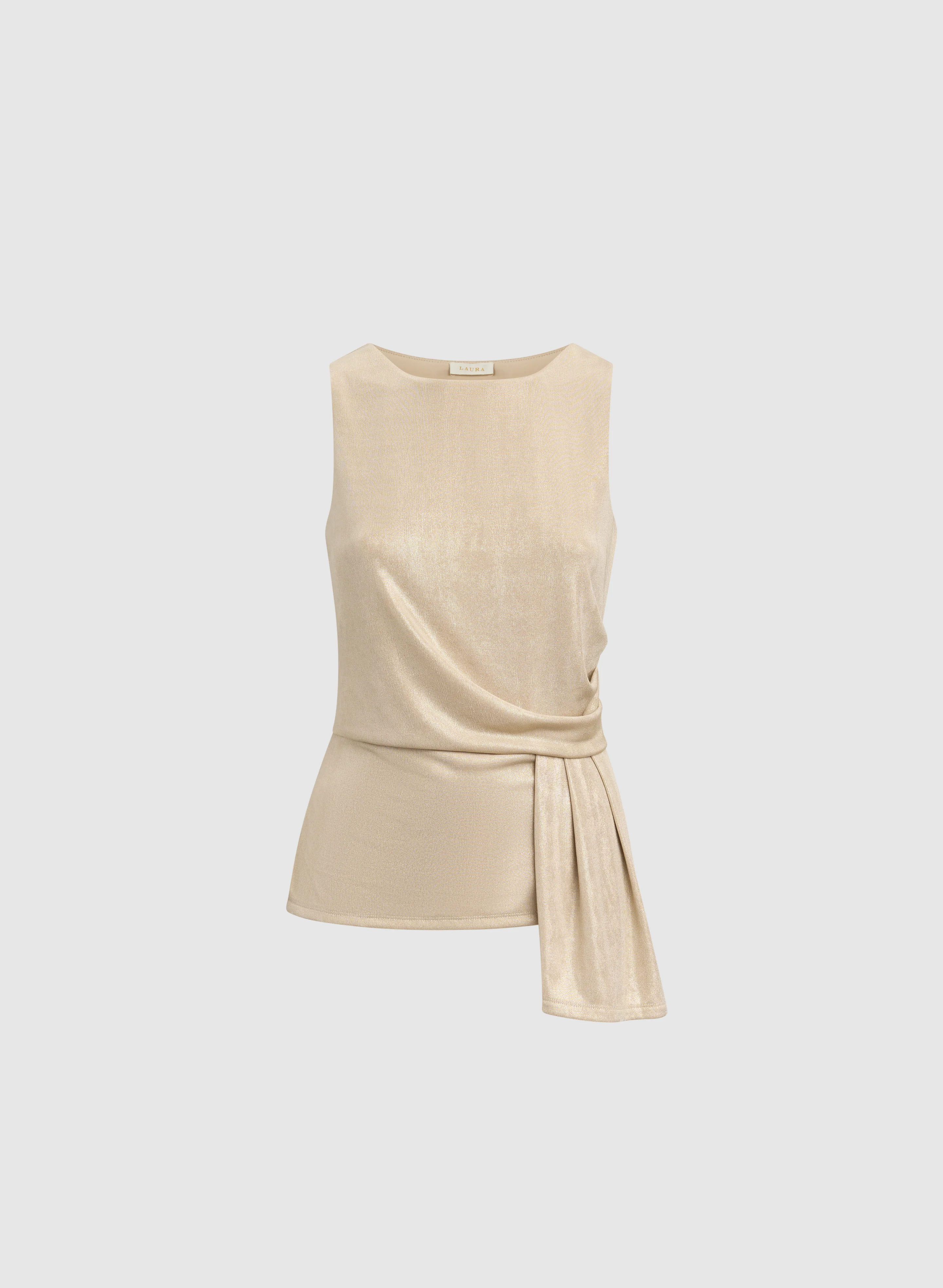 Sleeveless Liquid Foil Top - Image 6