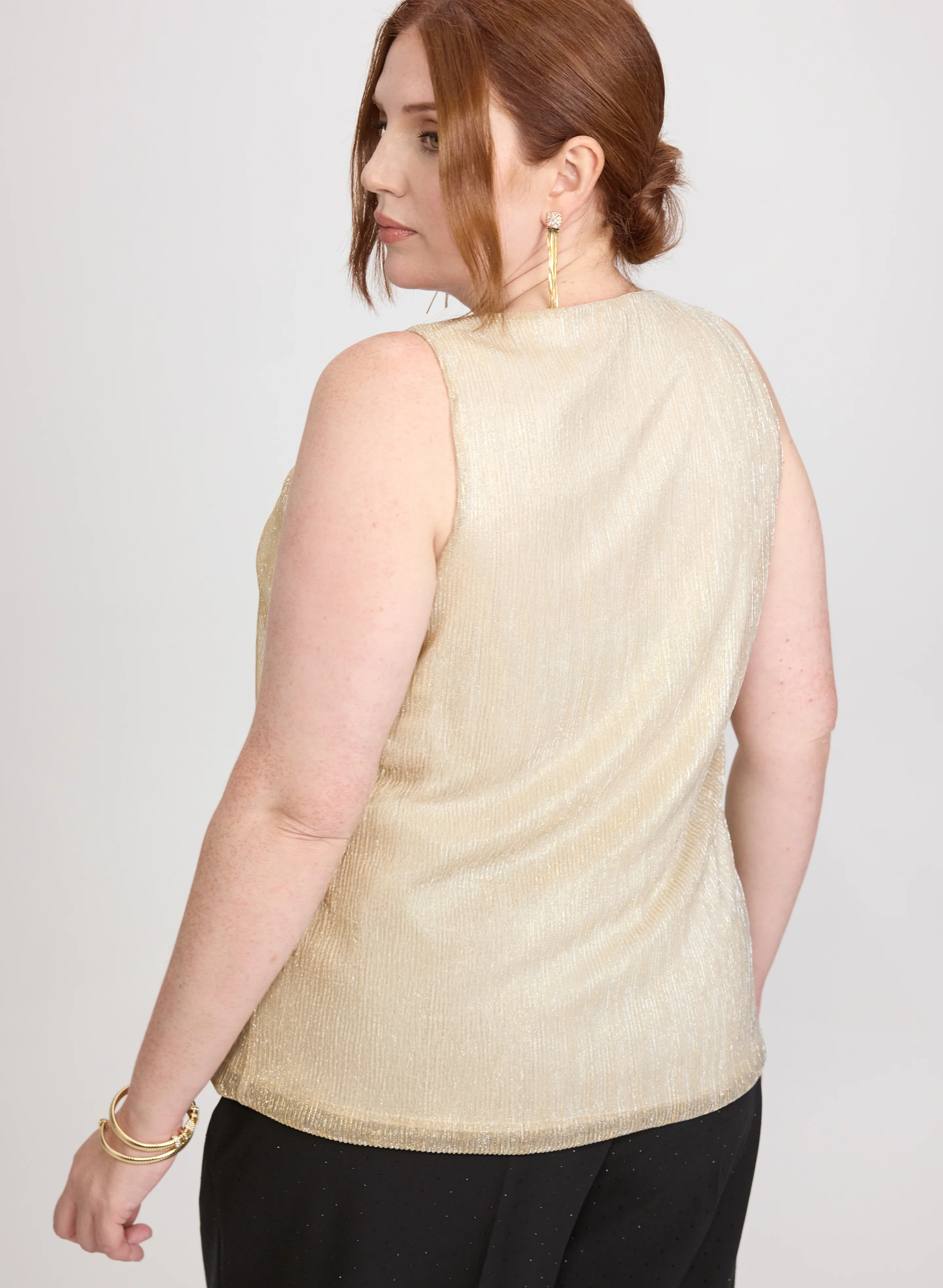 Sleeveless Metallic Top - Image 4