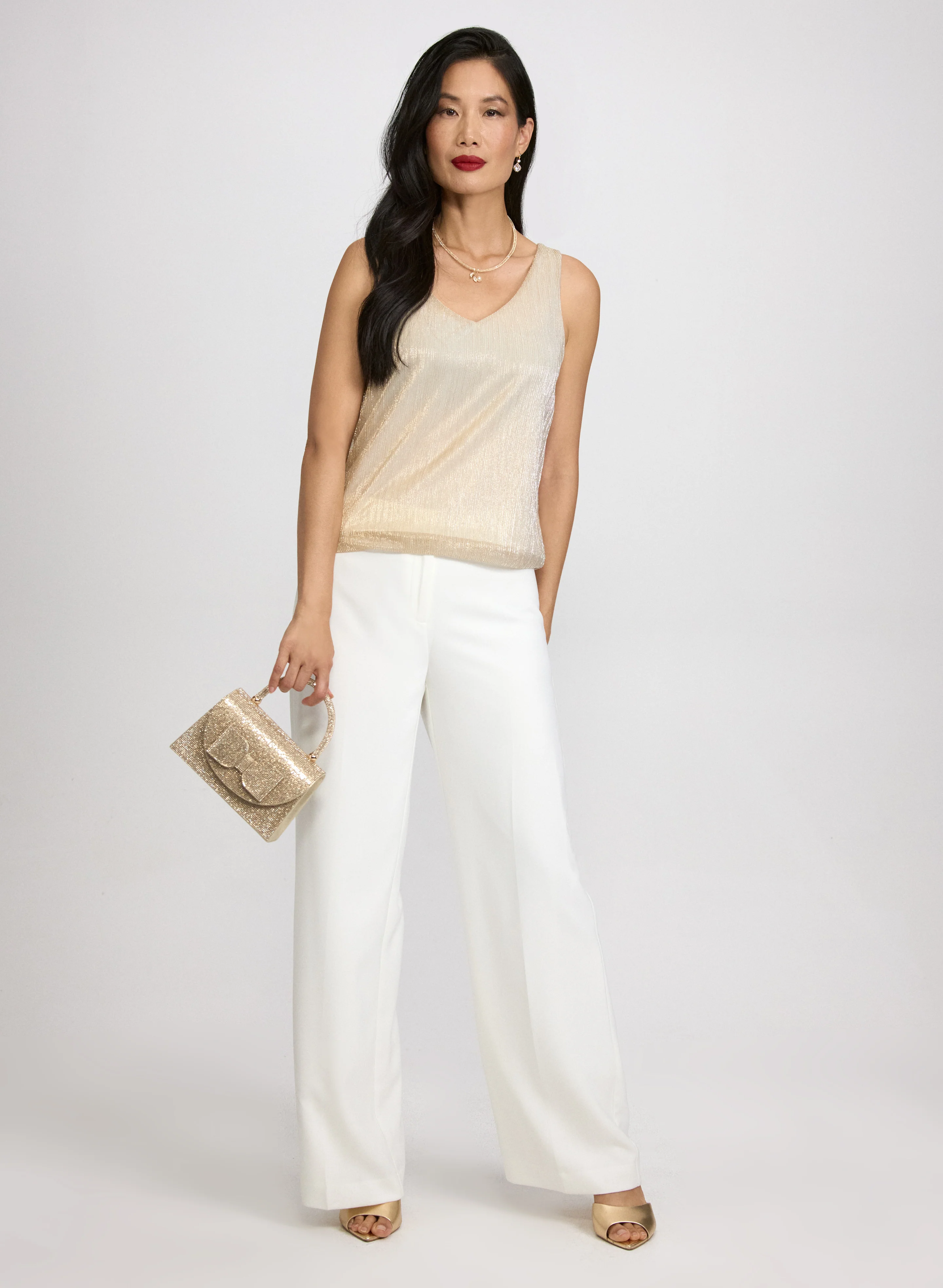Sleeveless Metallic Top - Image 3