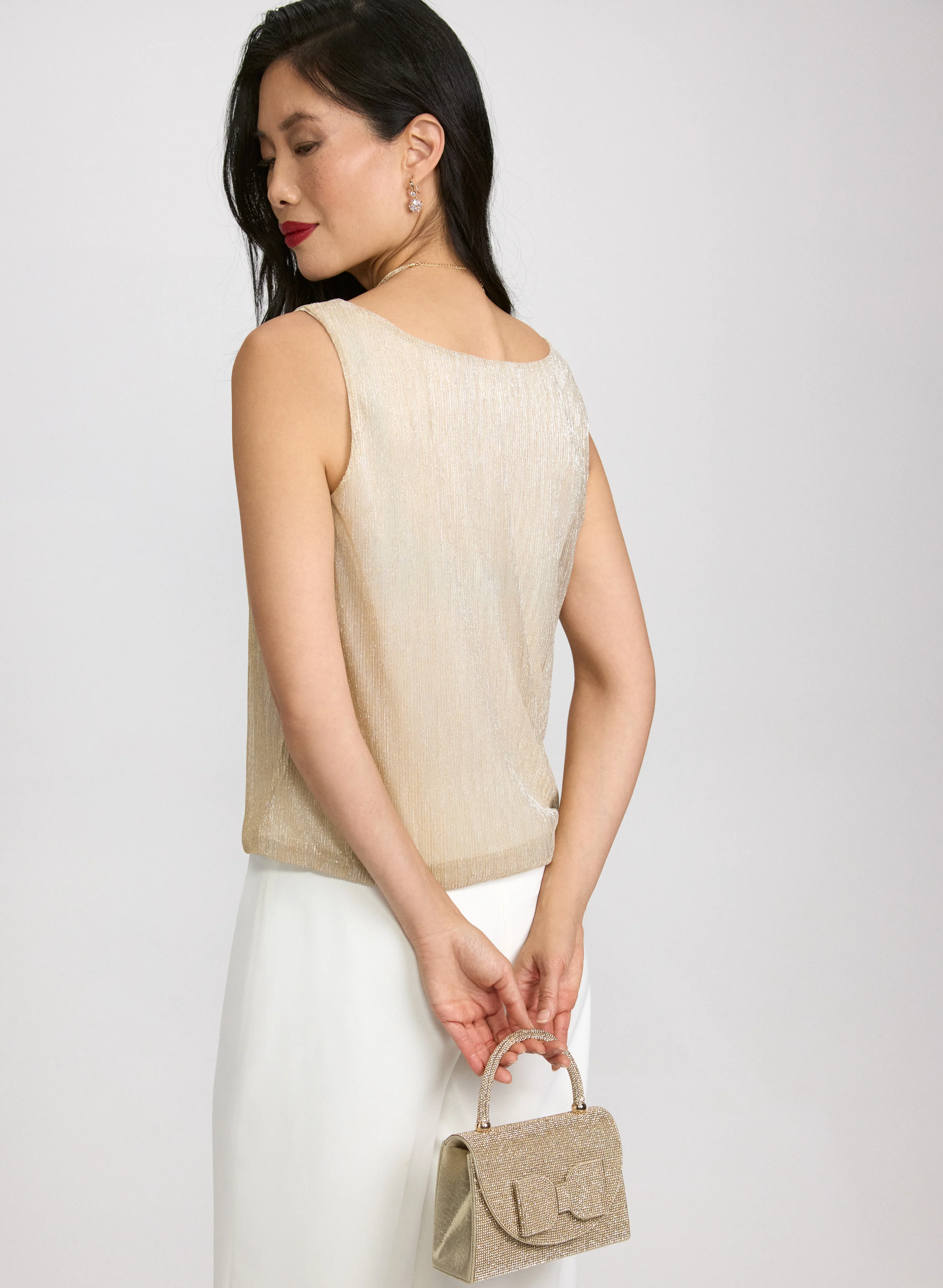 Sleeveless Metallic Top - Image 4