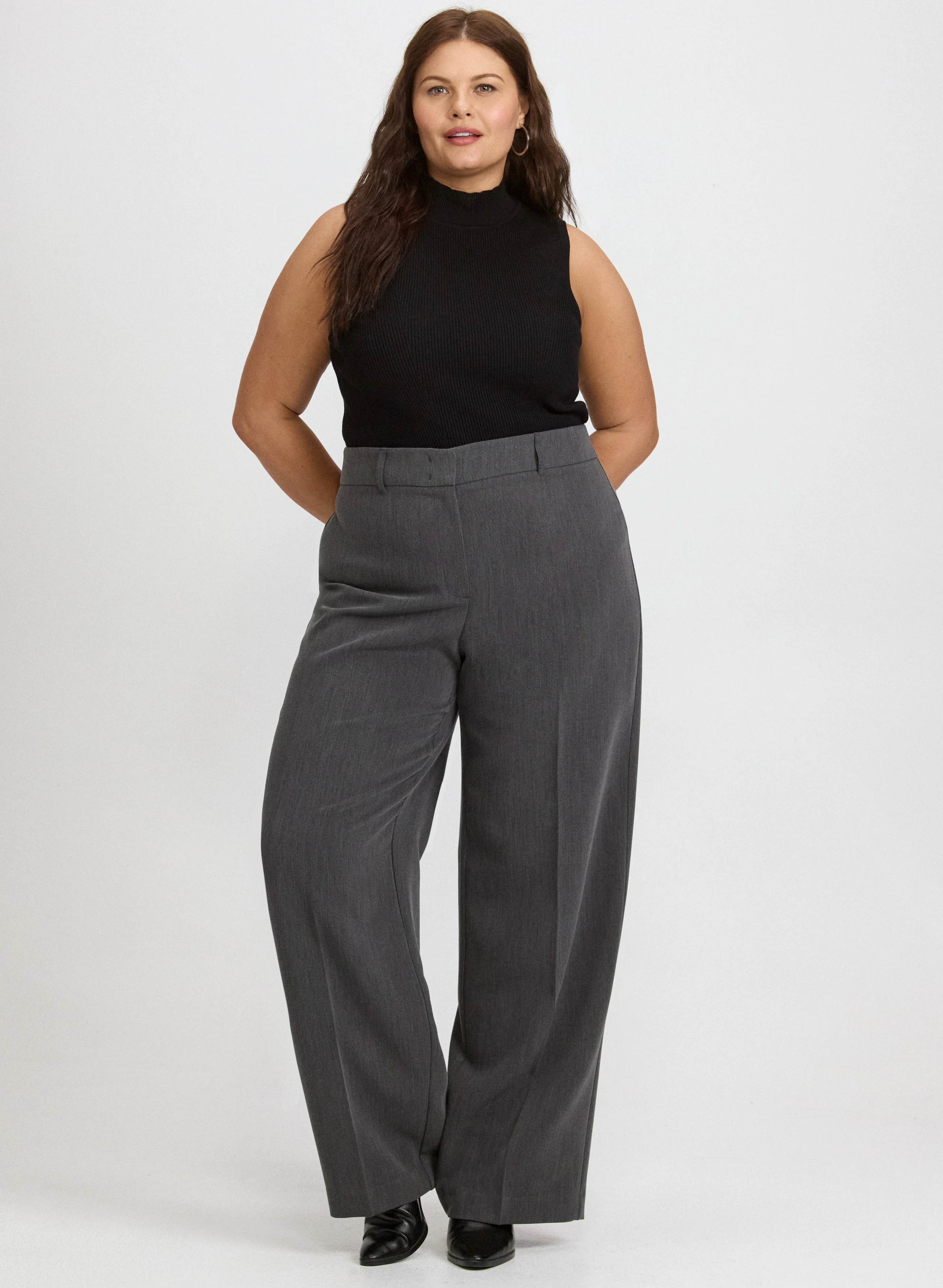 Sleeveless Mock Neck Knit - Image 3