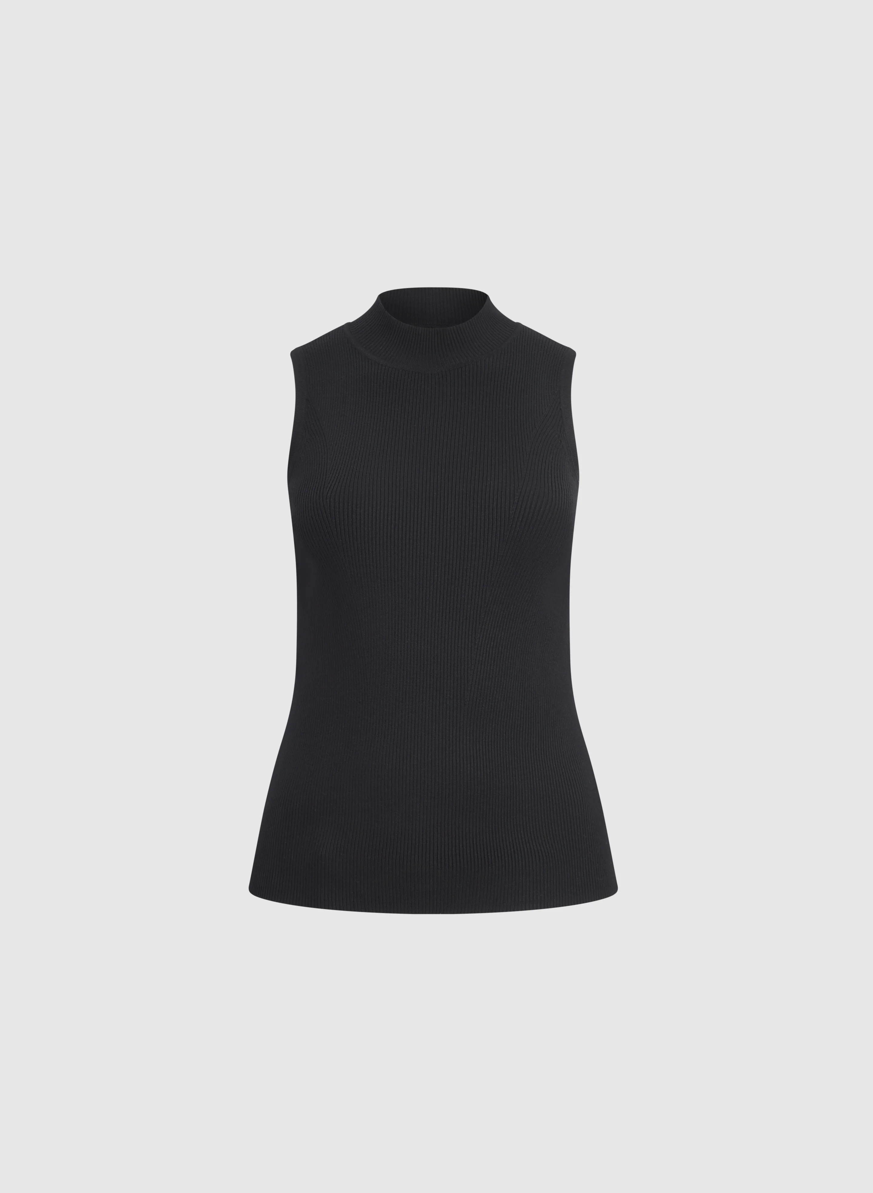 Sleeveless Mock Neck Knit - Image 6