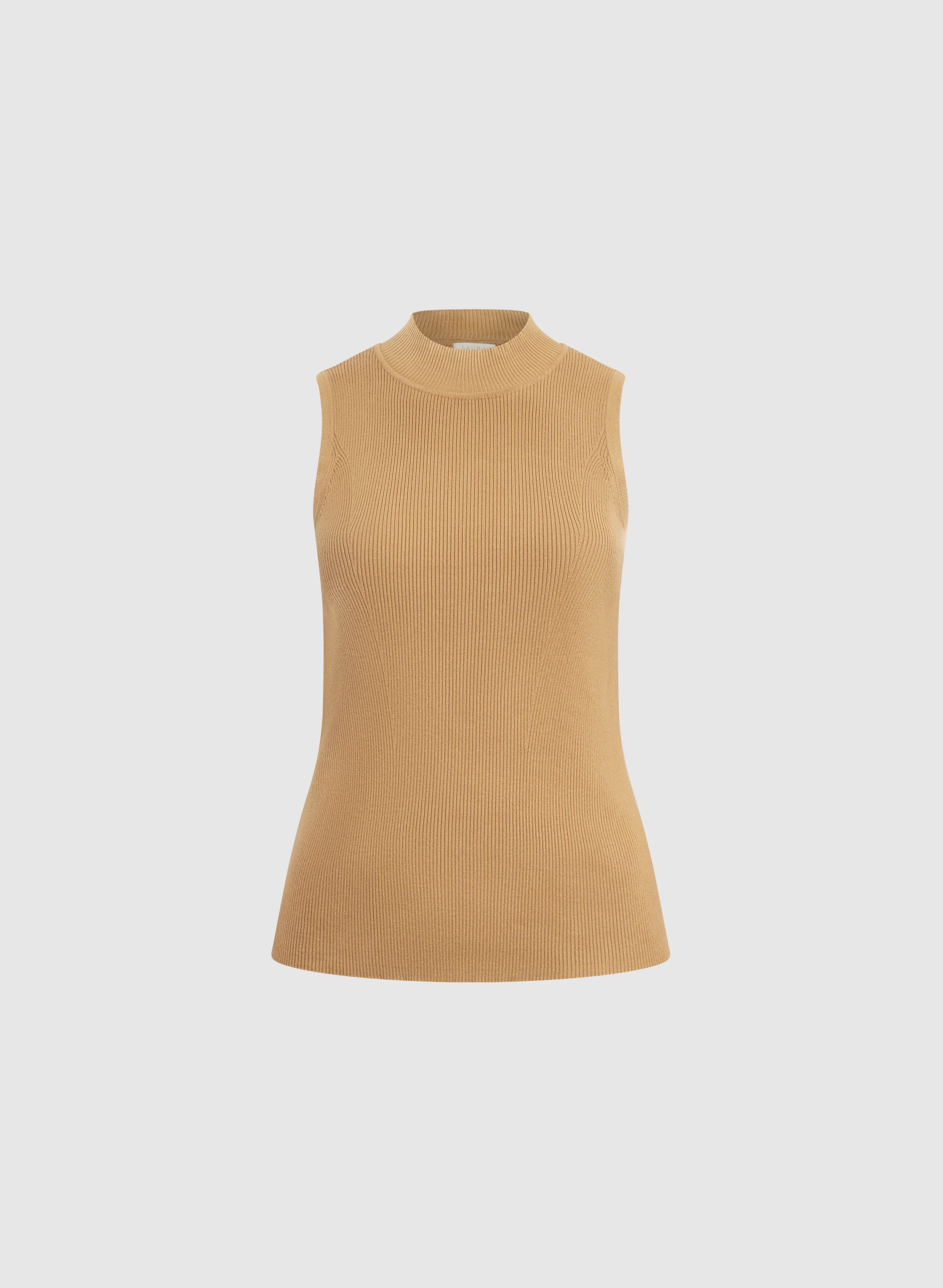 Sleeveless Mock Neck Knit - Image 6