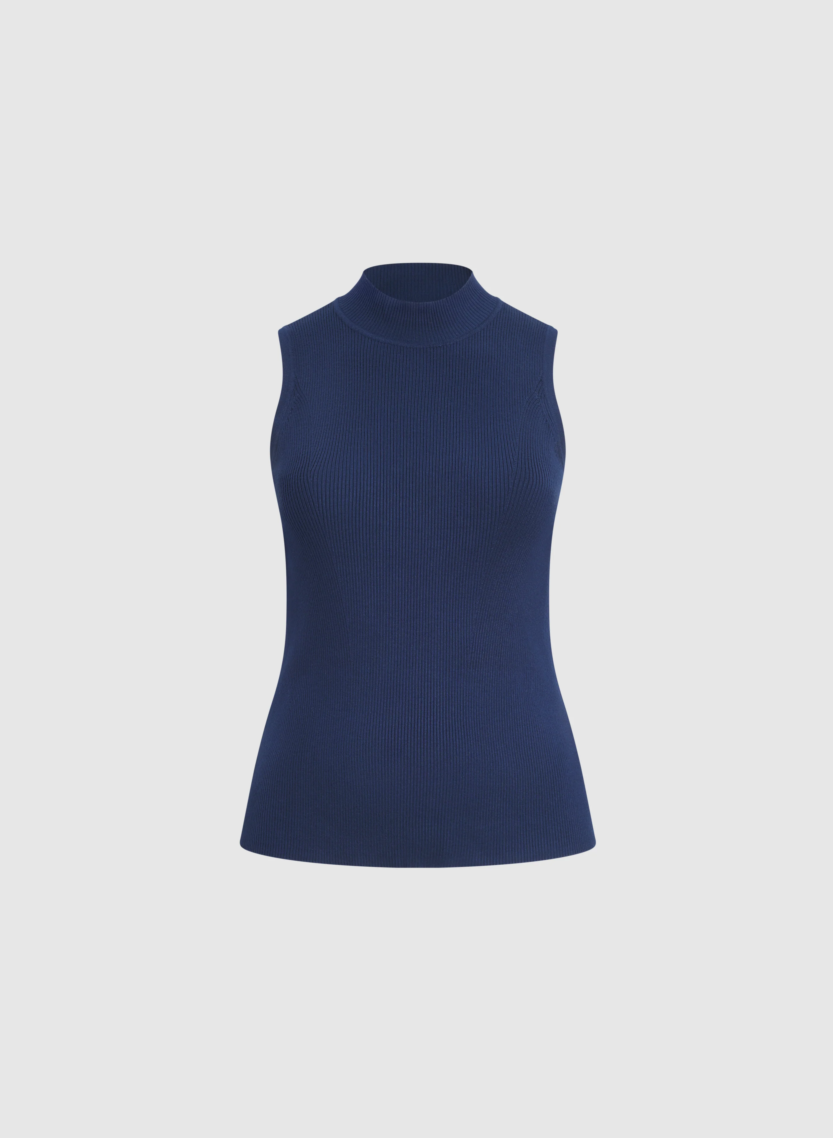 Sleeveless Mock Neck Knit - Image 6