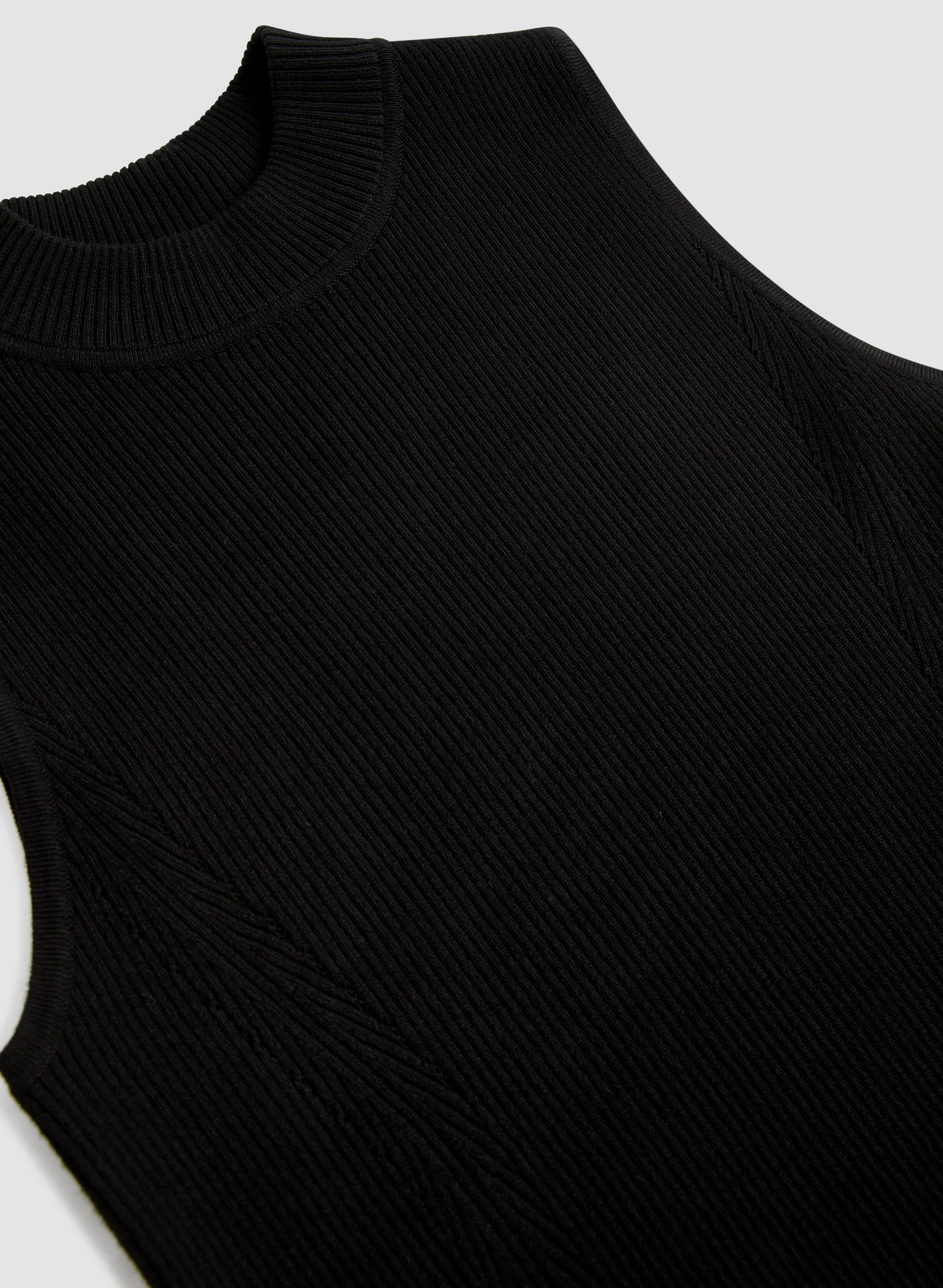 Sleeveless Mock Neck Sweater - Image 7