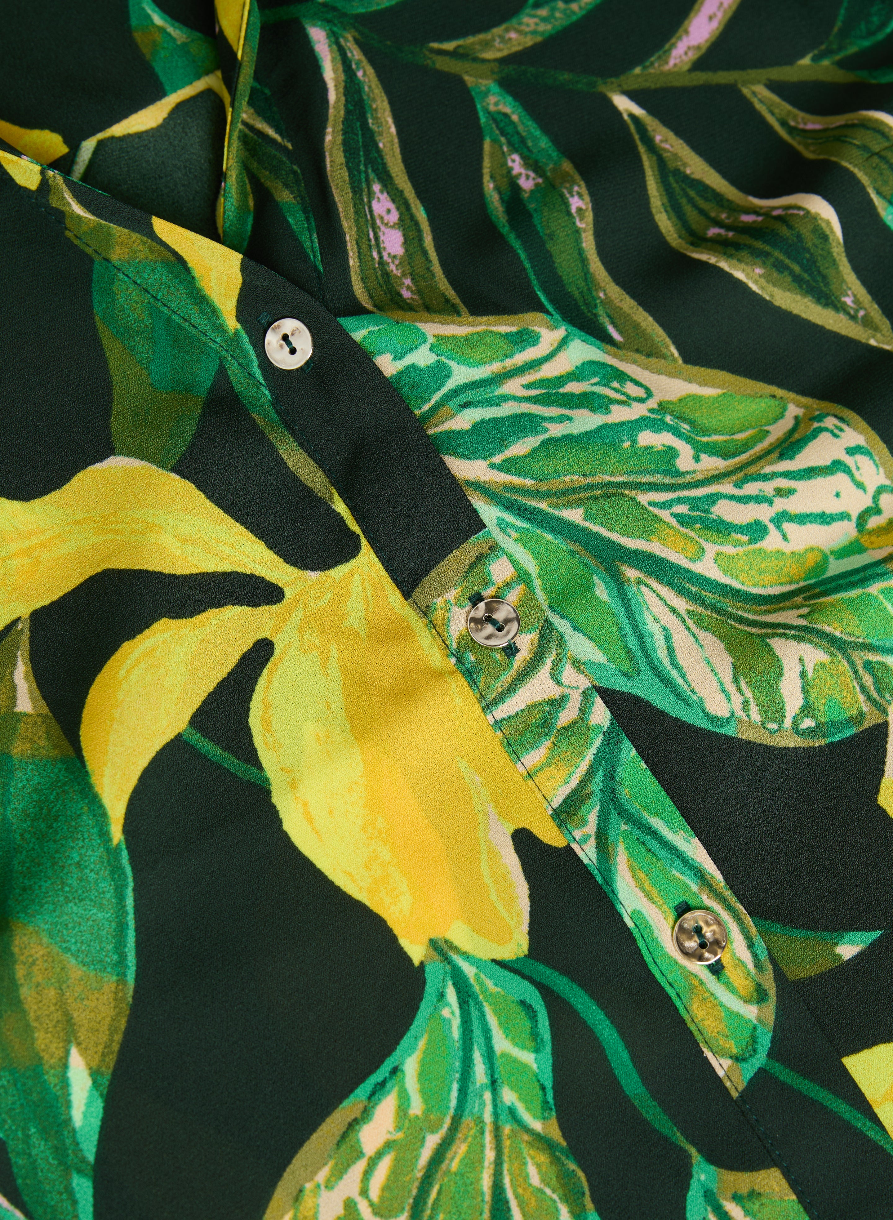 Sleeveless Palm Print Blouse - Image 7