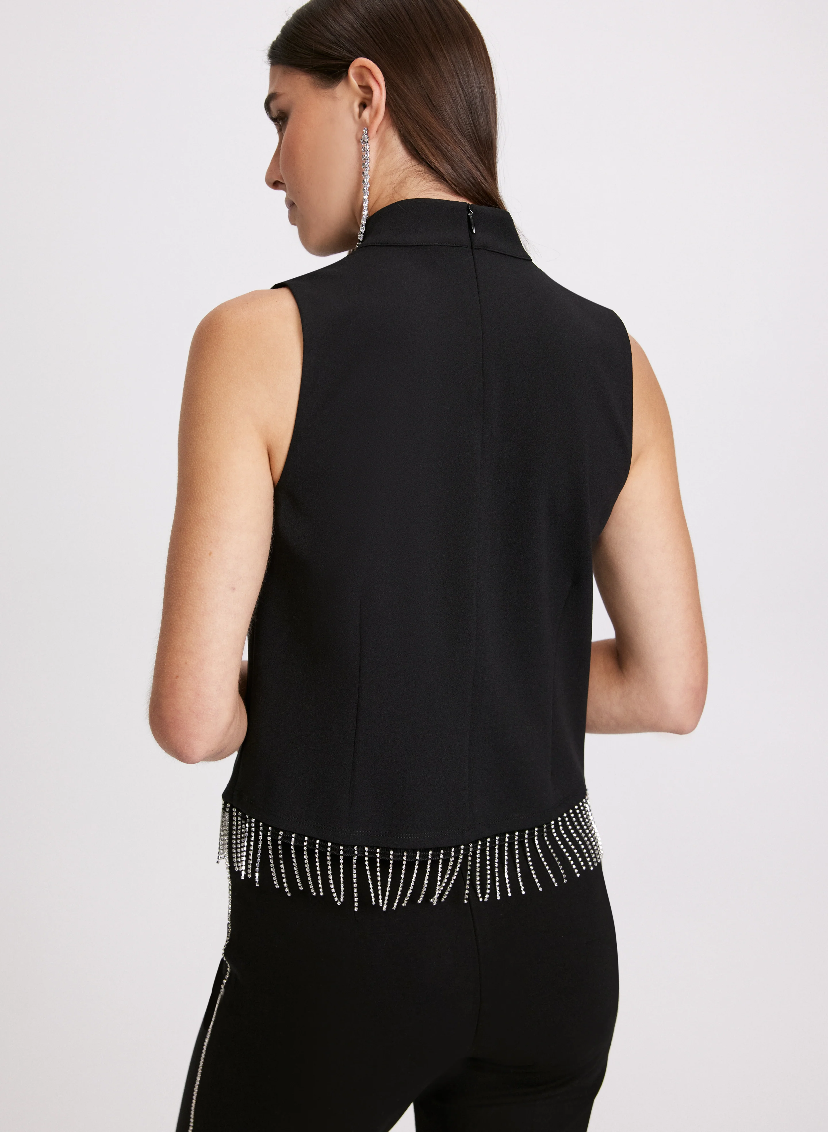 Sleeveless Rhinestone Top - Image 4