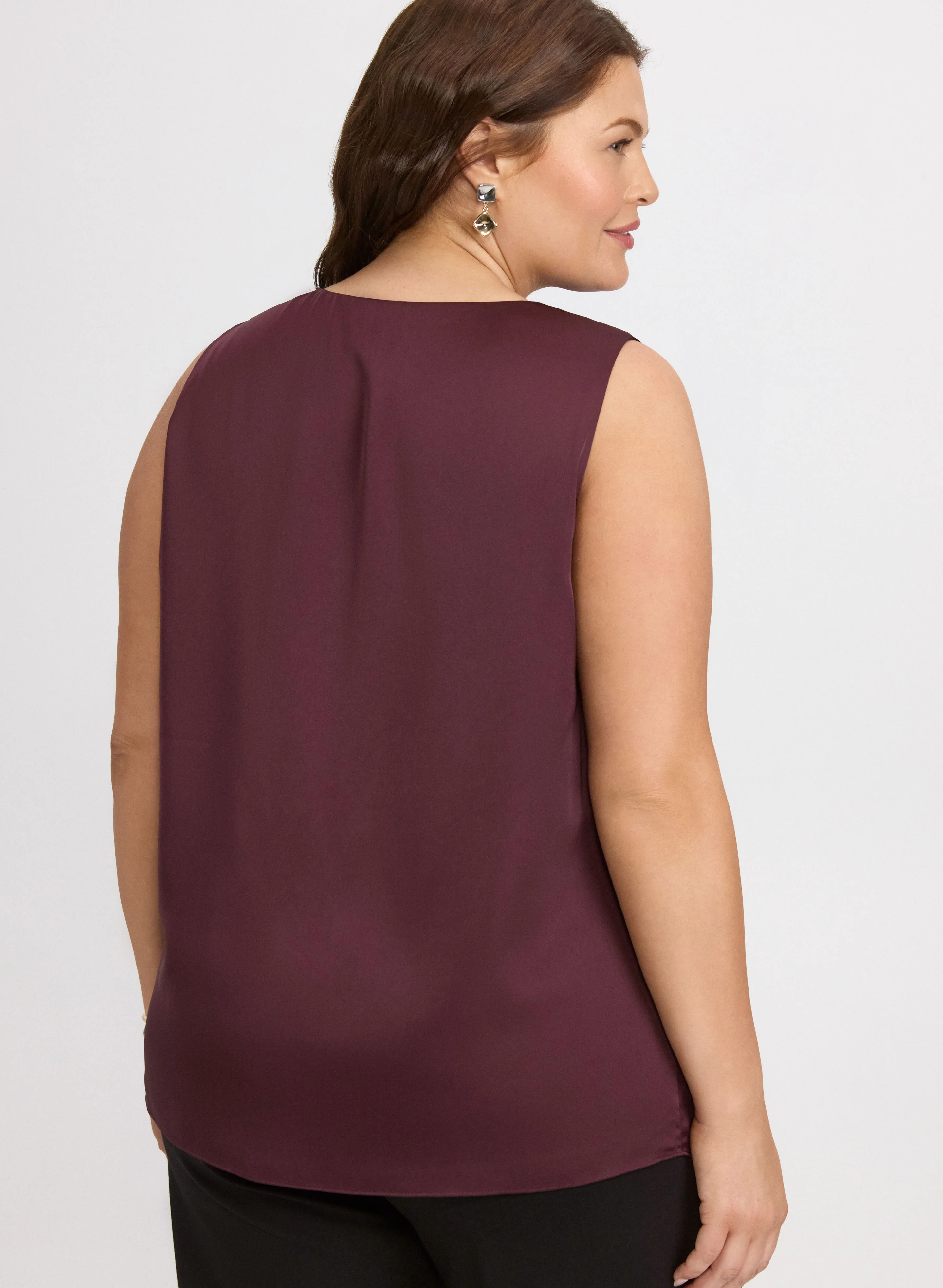 Sleeveless Satin Blouse - Image 4