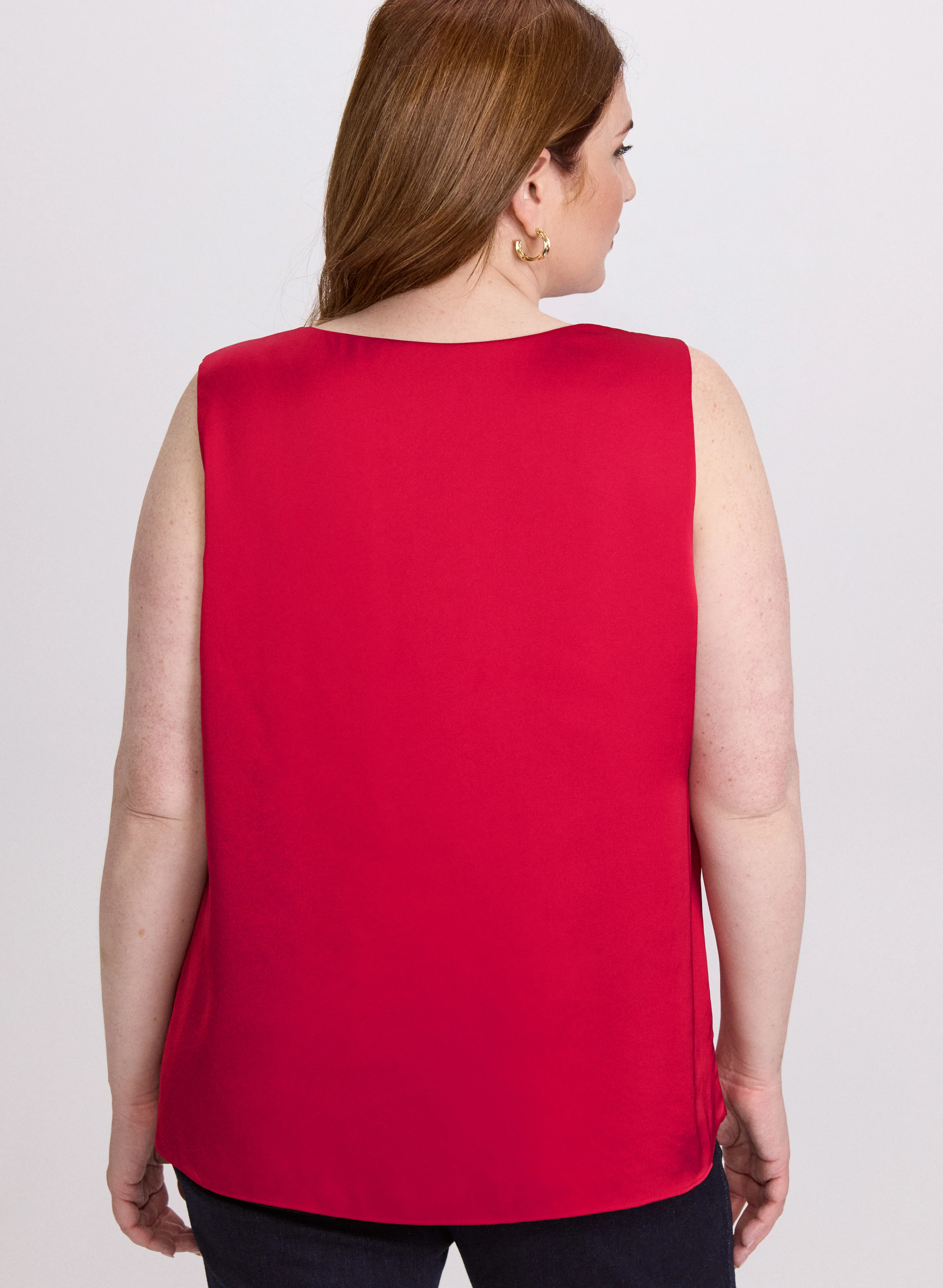 Sleeveless Satin Blouse - Image 4