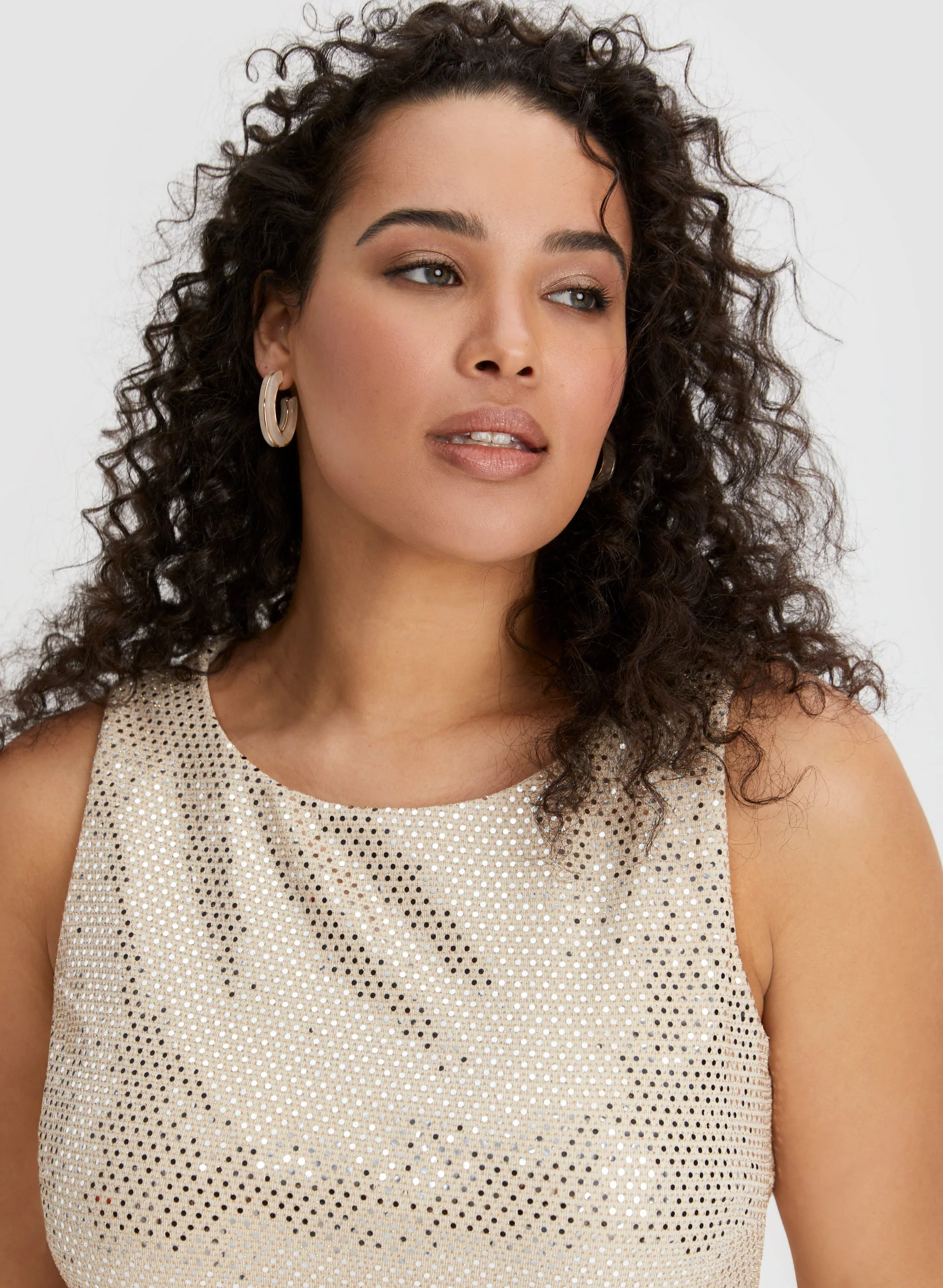 Sleeveless Sequin Detail Top - Image 2