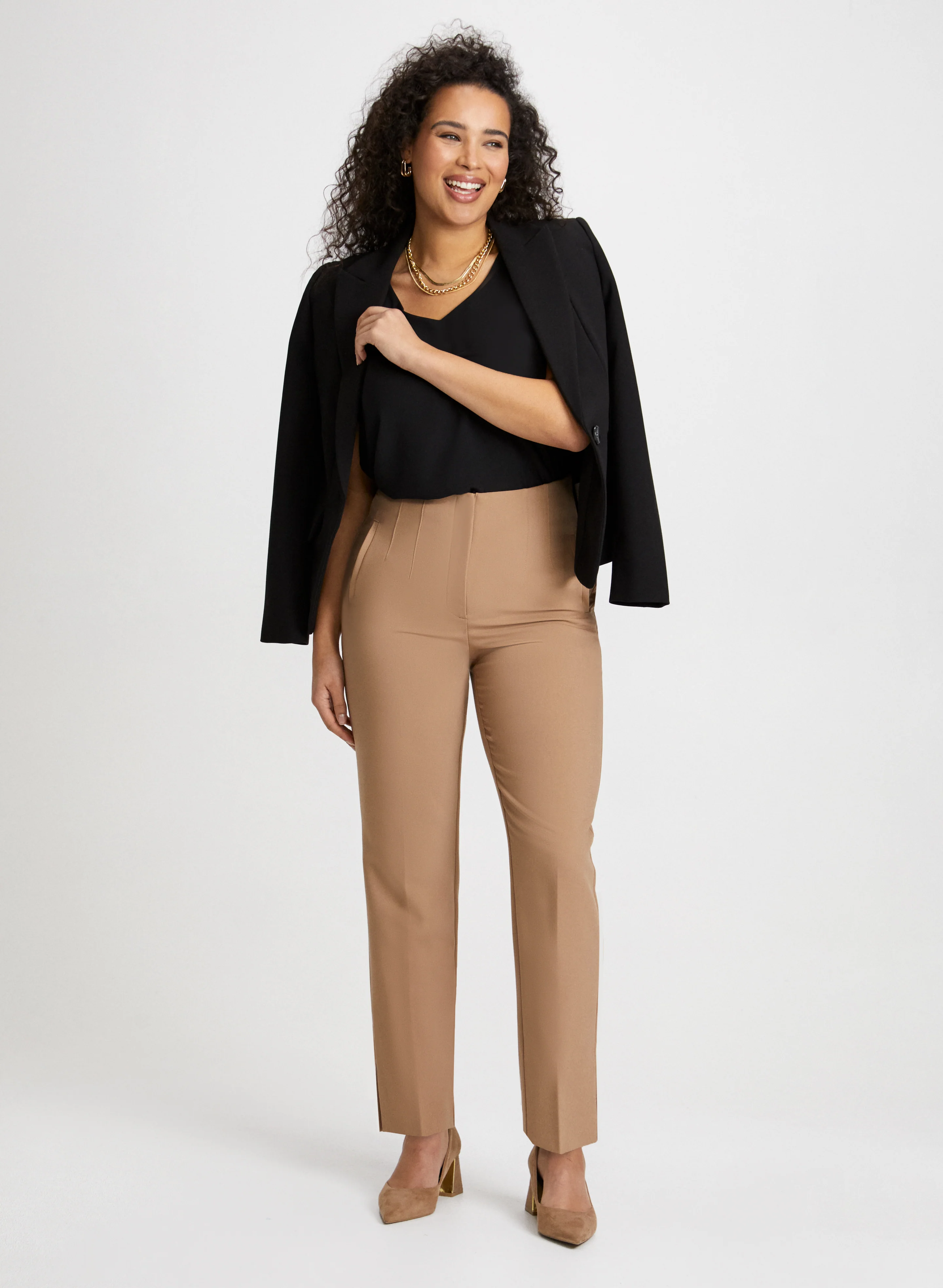 Sleeveless V-Neck Blouse - Image 3
