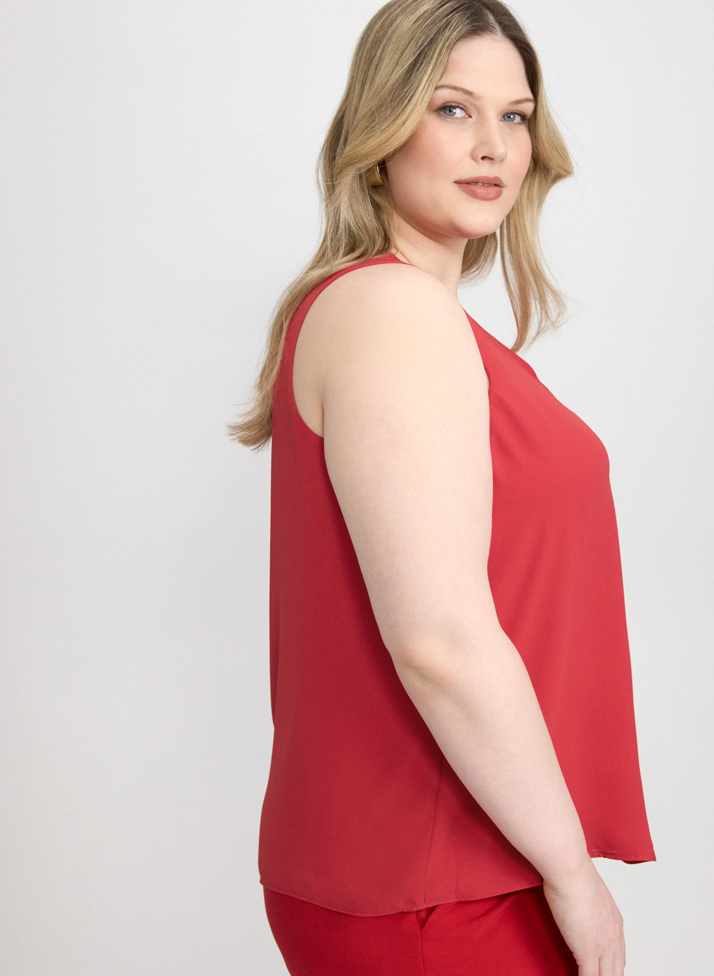 Sleeveless V-Neck Blouse - Image 11