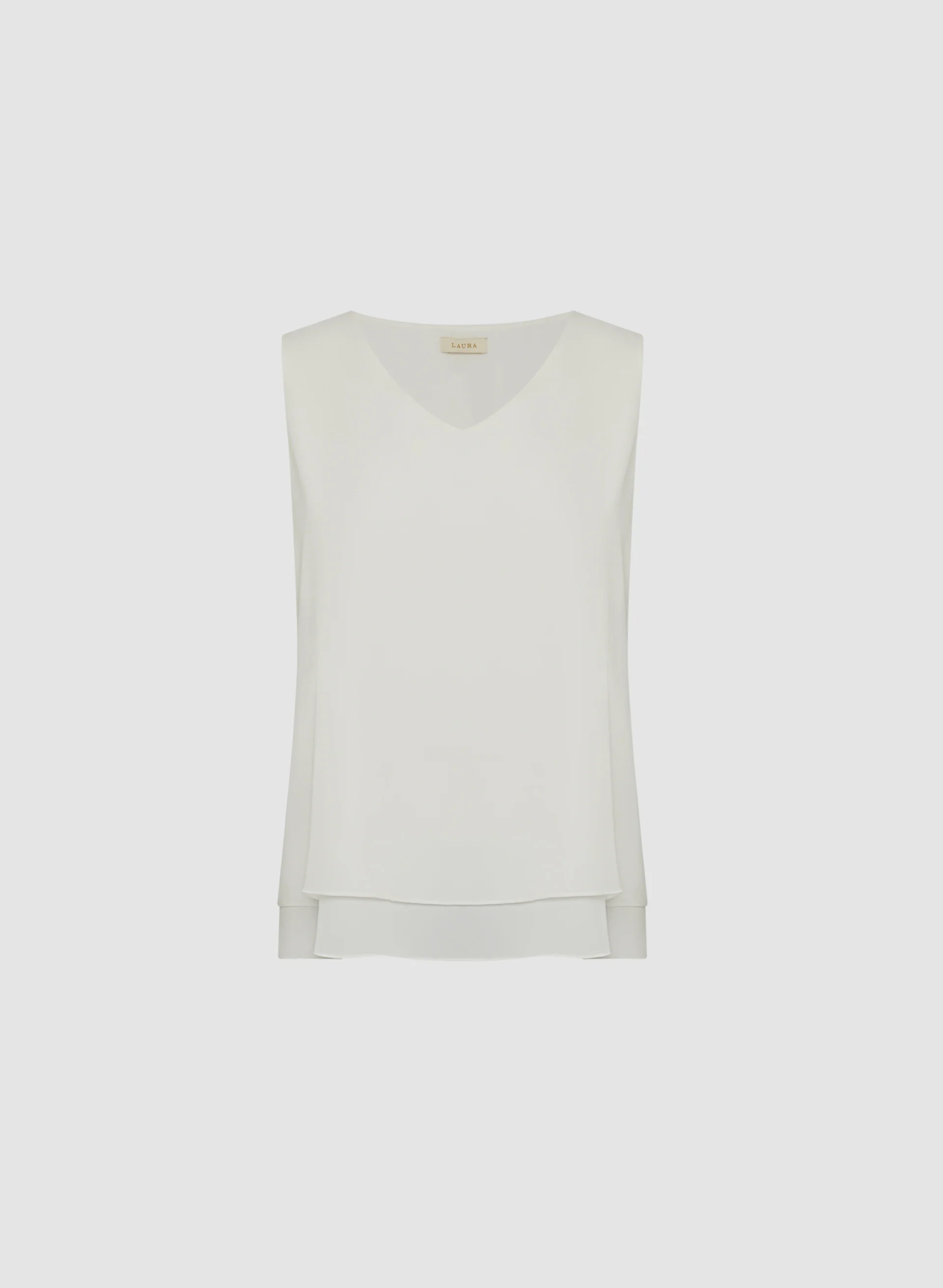 Sleeveless V-Neck Blouse - Image 6