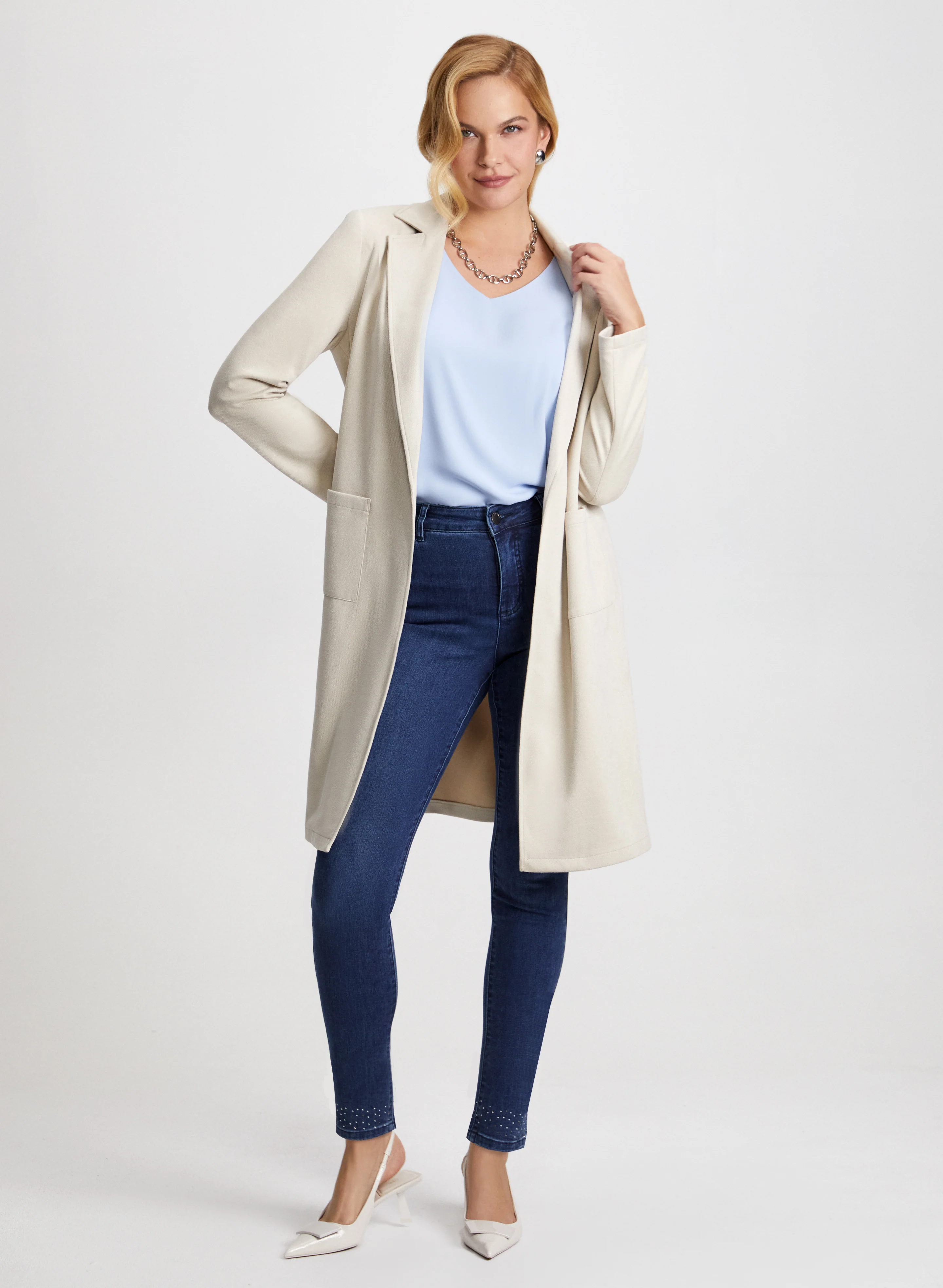 Sleeveless V-Neck Blouse - Image 3
