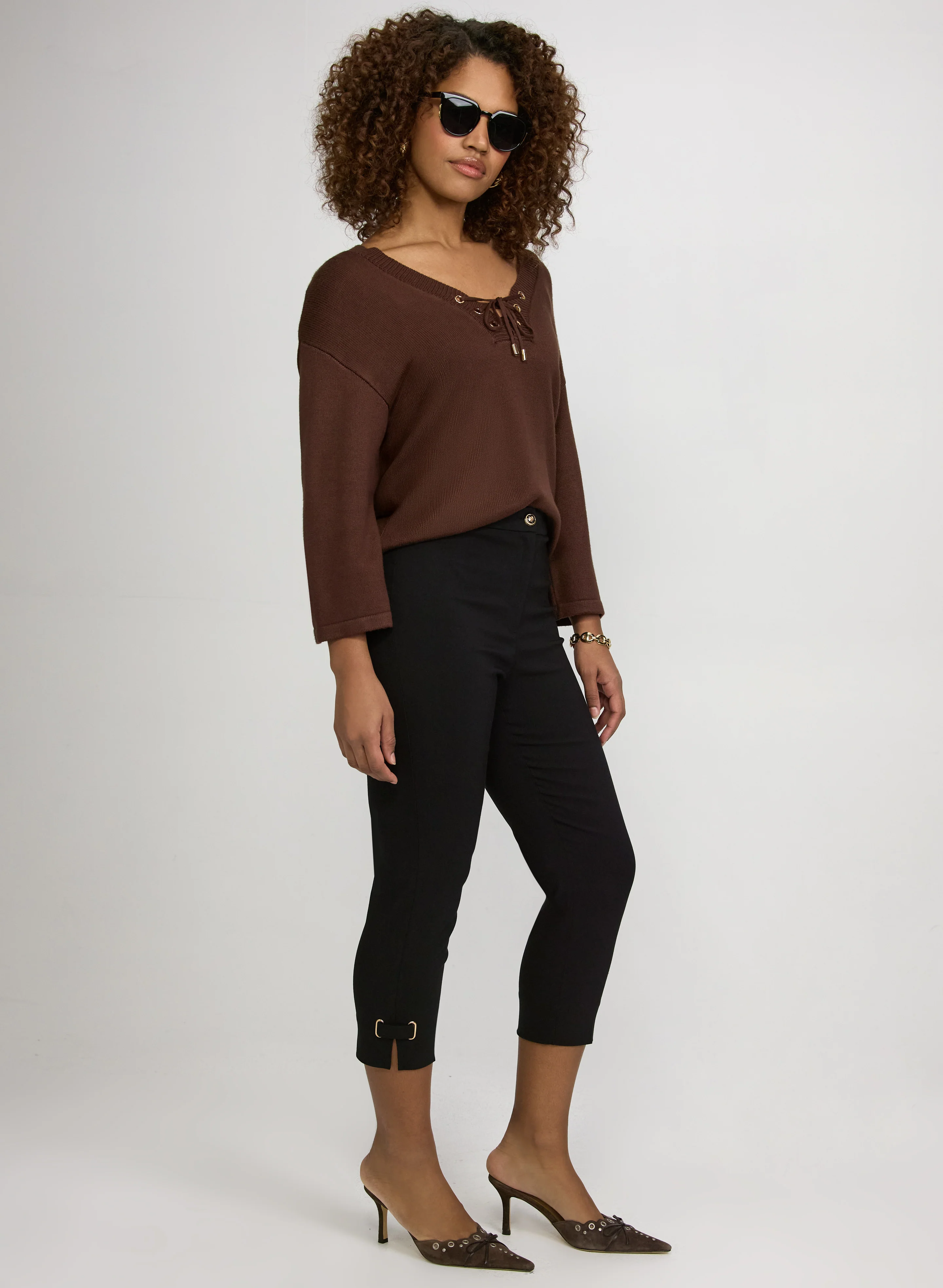 Slim-Leg Bengaline Capris - Image 3
