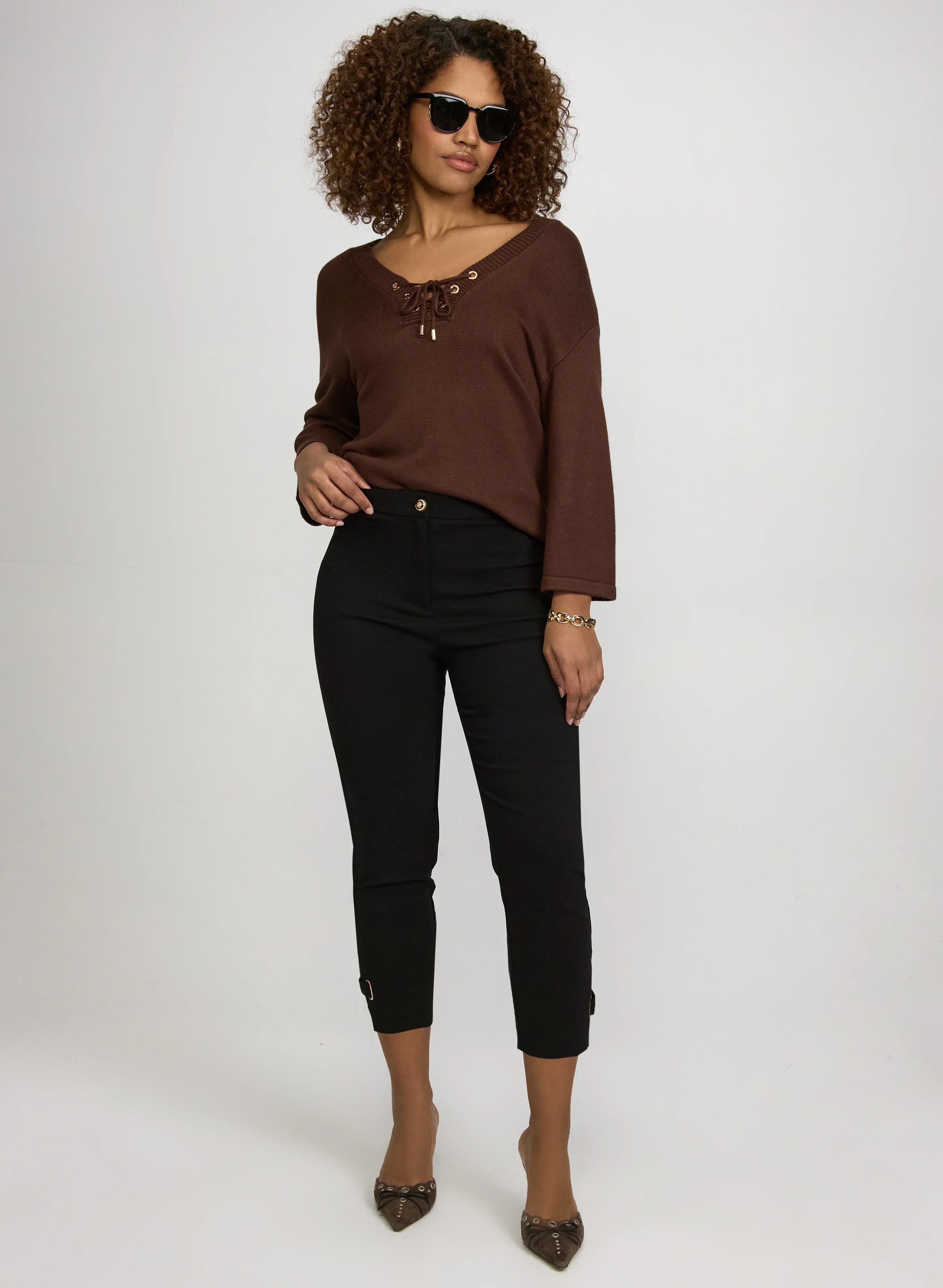 Slim-Leg Bengaline Capris - Image 5