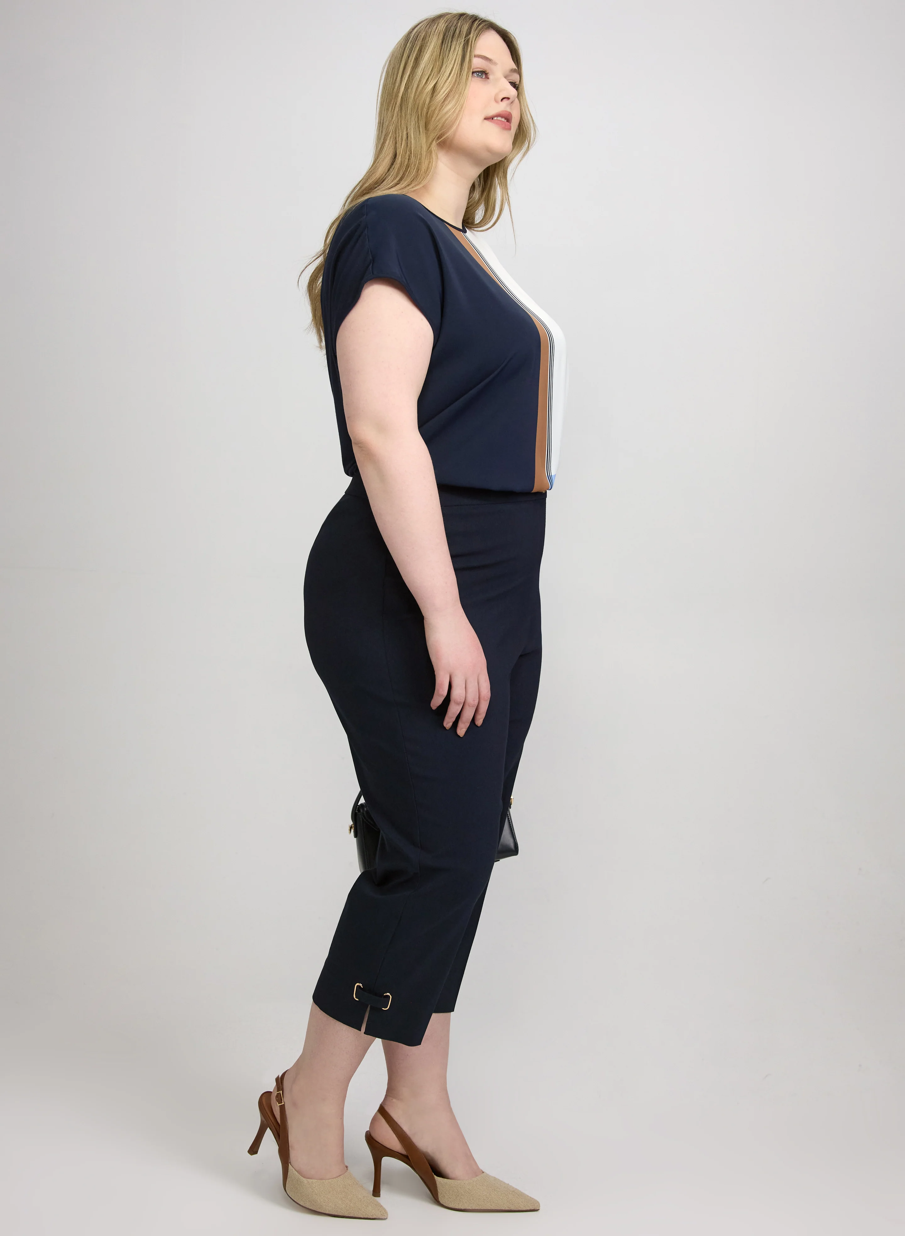 Slim-Leg Bengaline Capris - Image 3