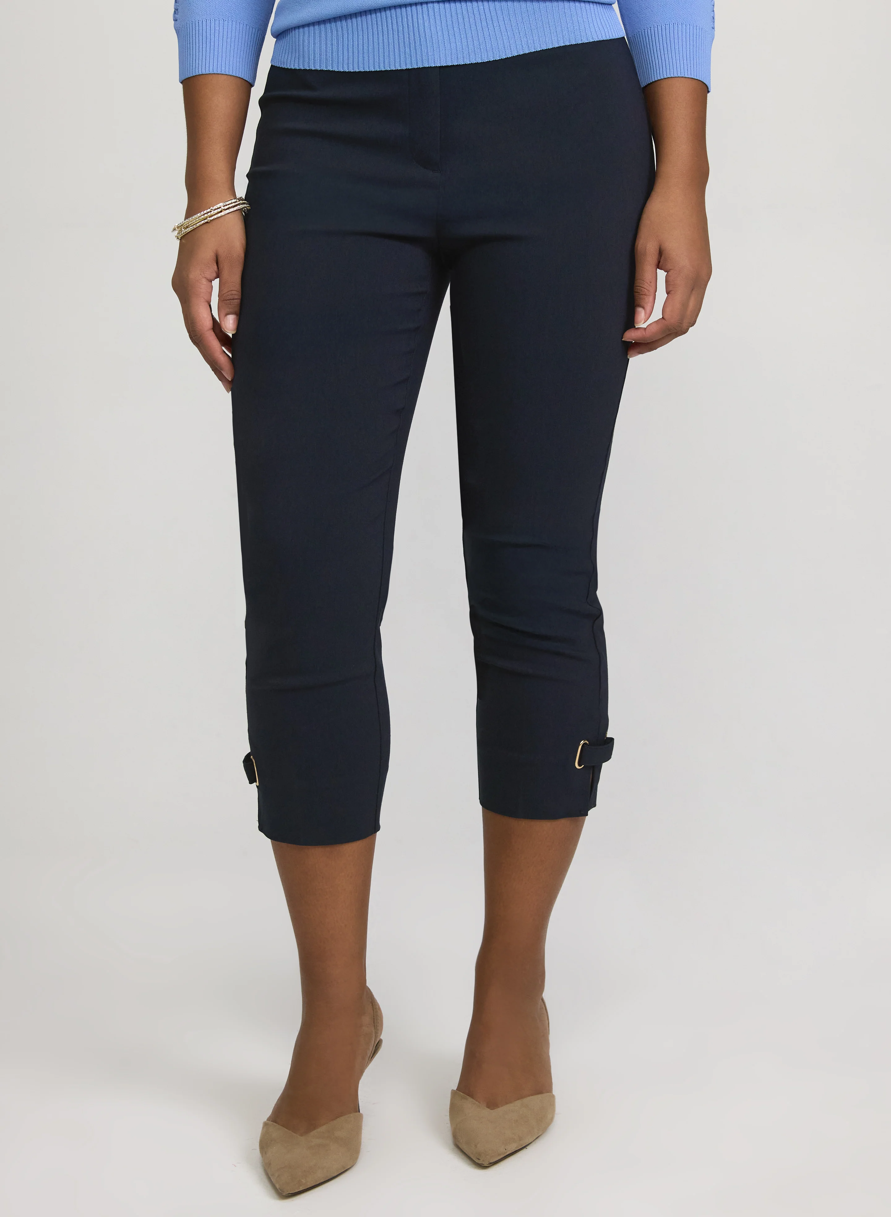 Slim-Leg Bengaline Capris