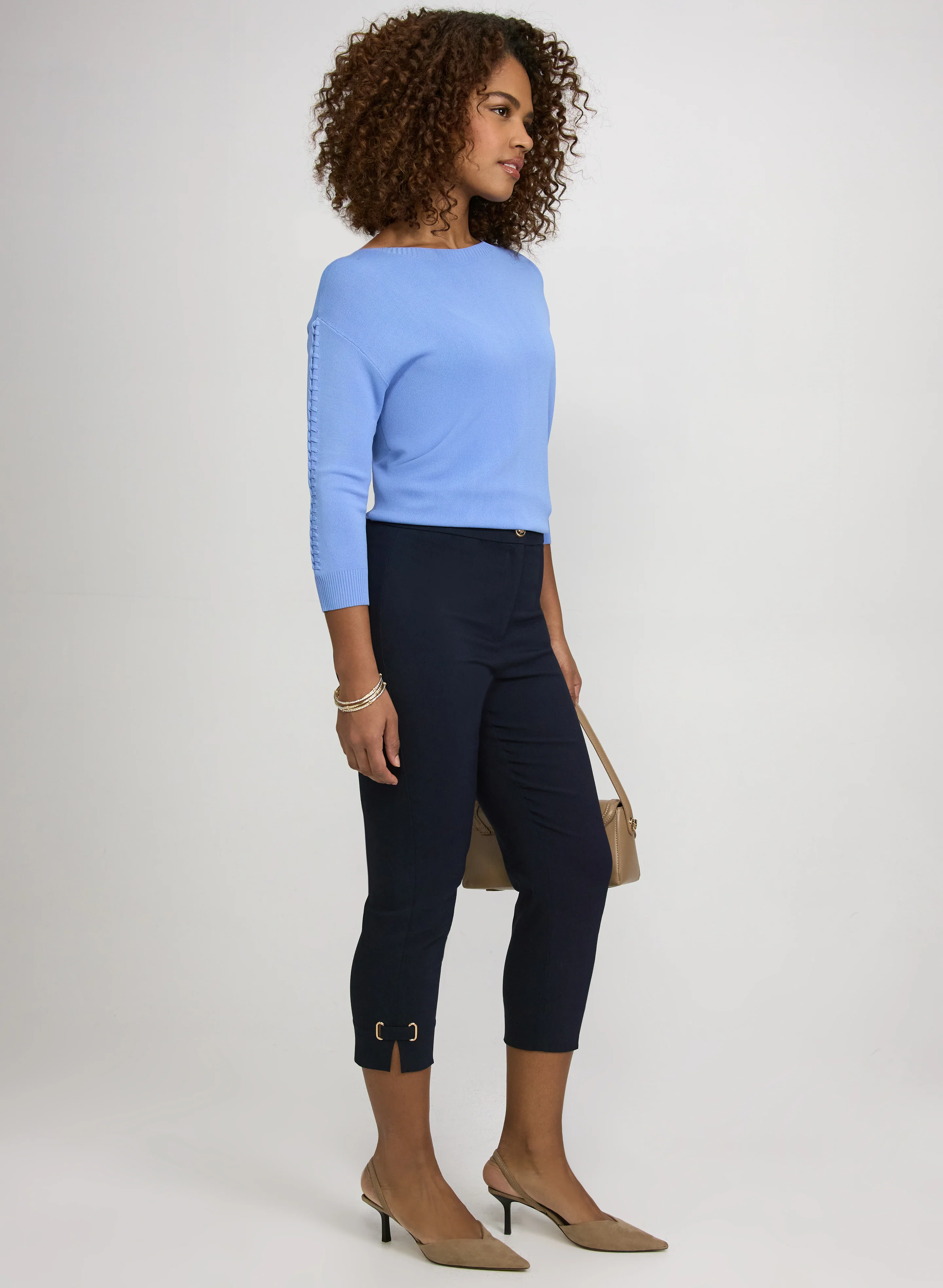 Slim-Leg Bengaline Capris - Image 3