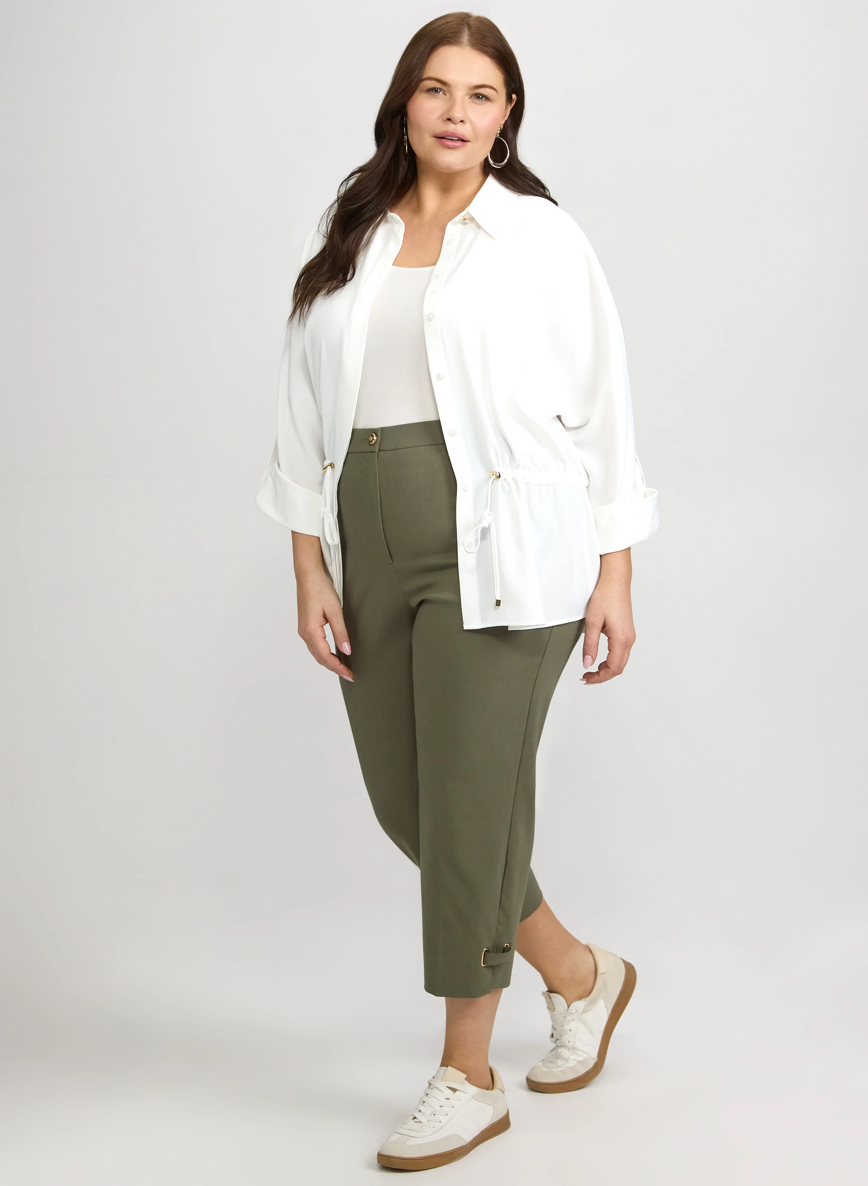 Slim-Leg Bengaline Capris - Image 3