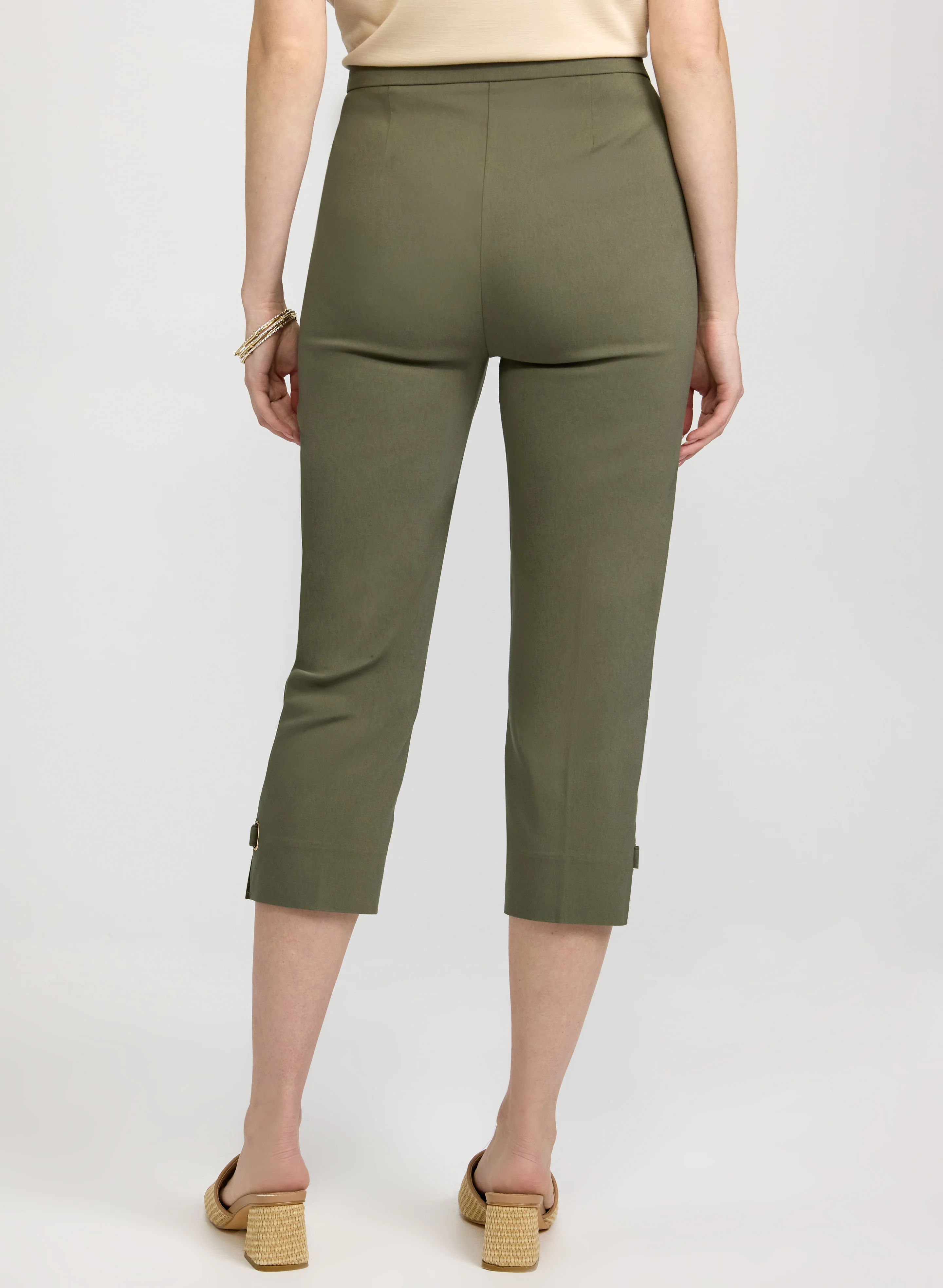 Slim-Leg Bengaline Capris - Image 4