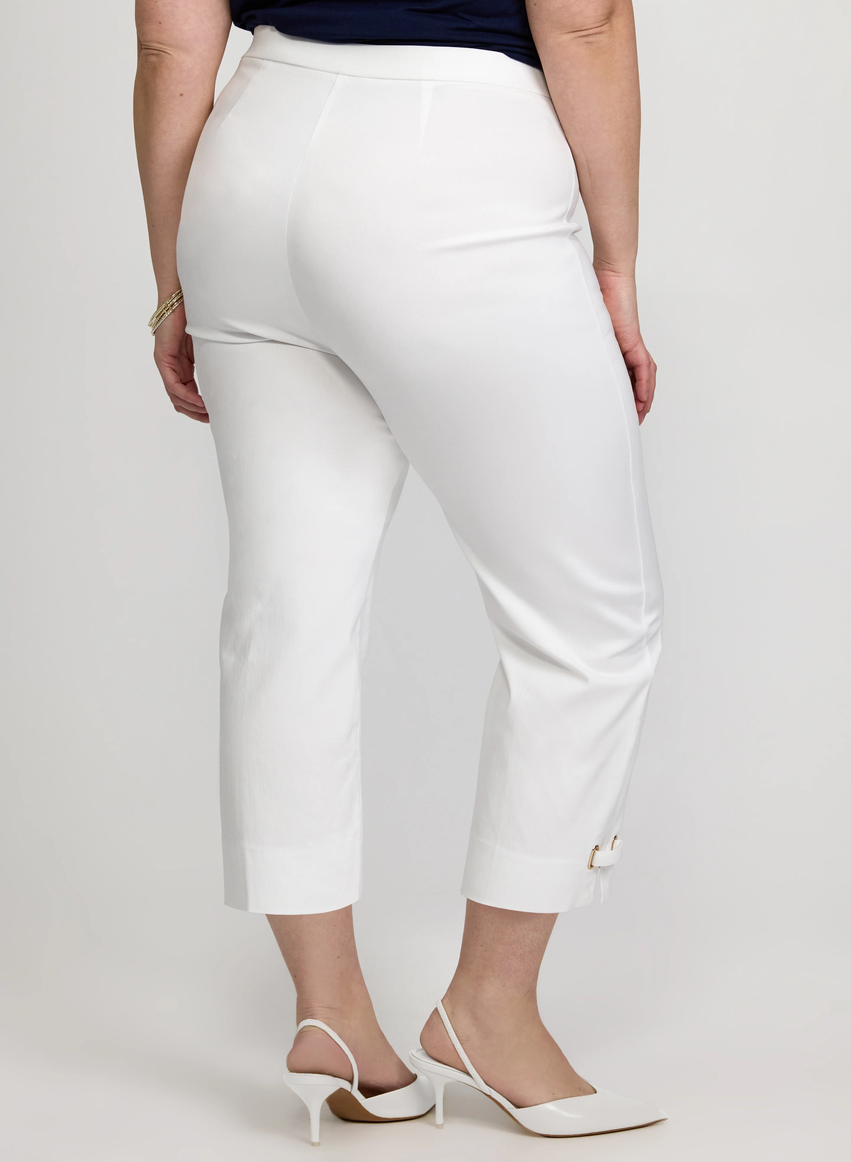 Slim-Leg Bengaline Capris - Image 4