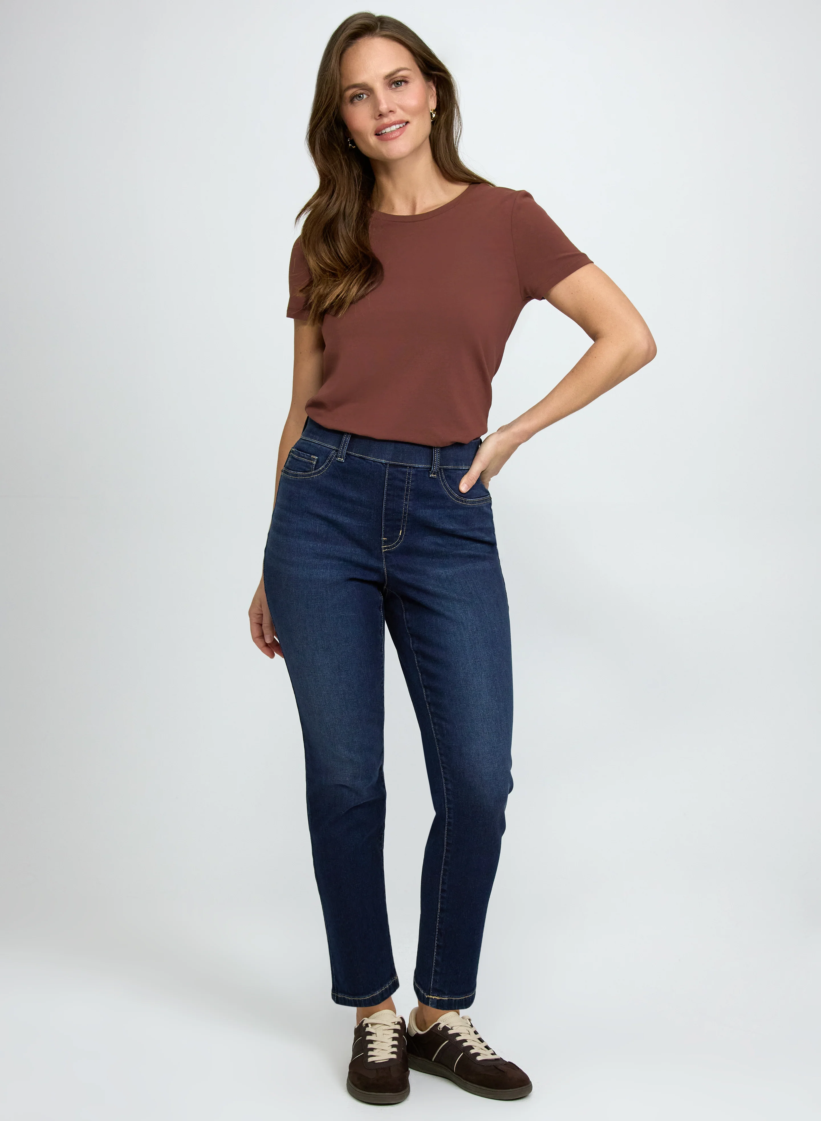 Slim-Leg Pull-On Jeans - Image 11