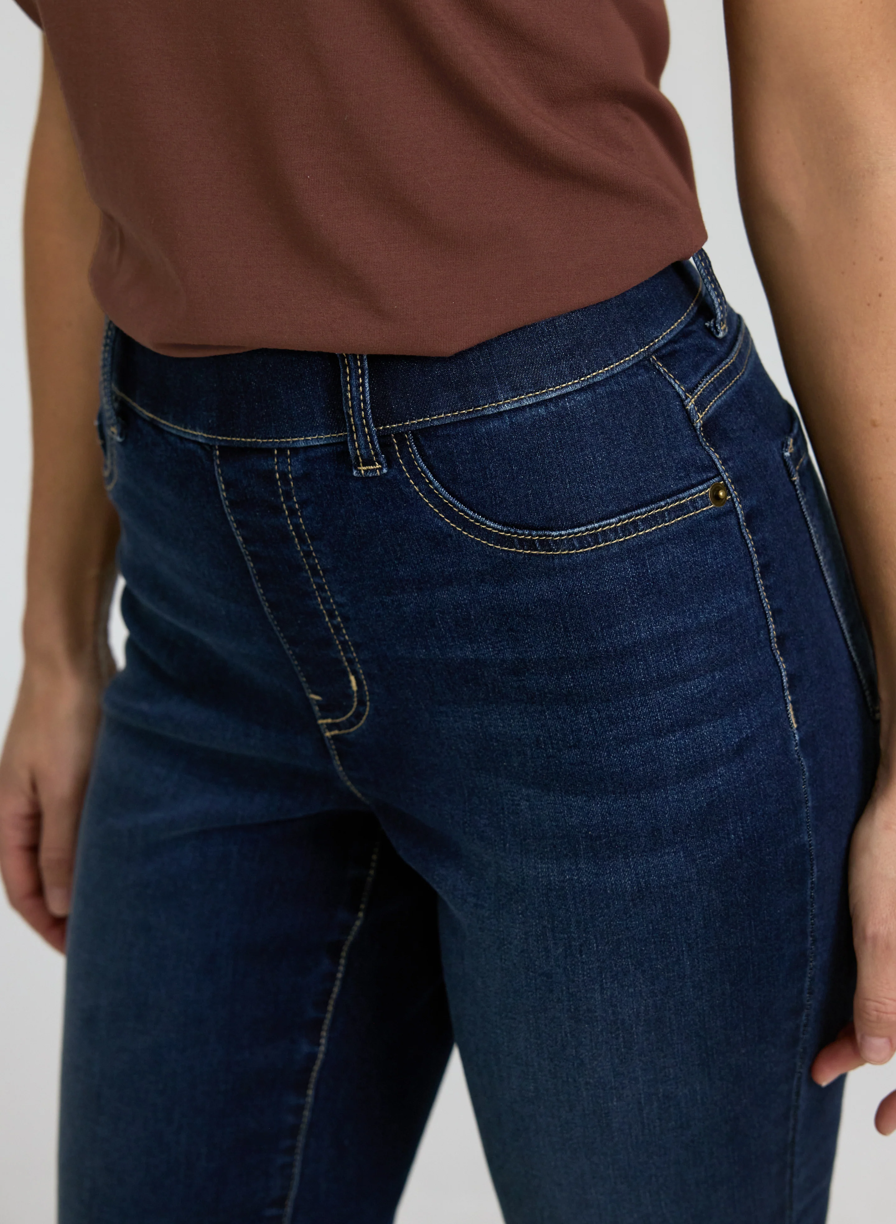 Slim-Leg Pull-On Jeans - Image 12
