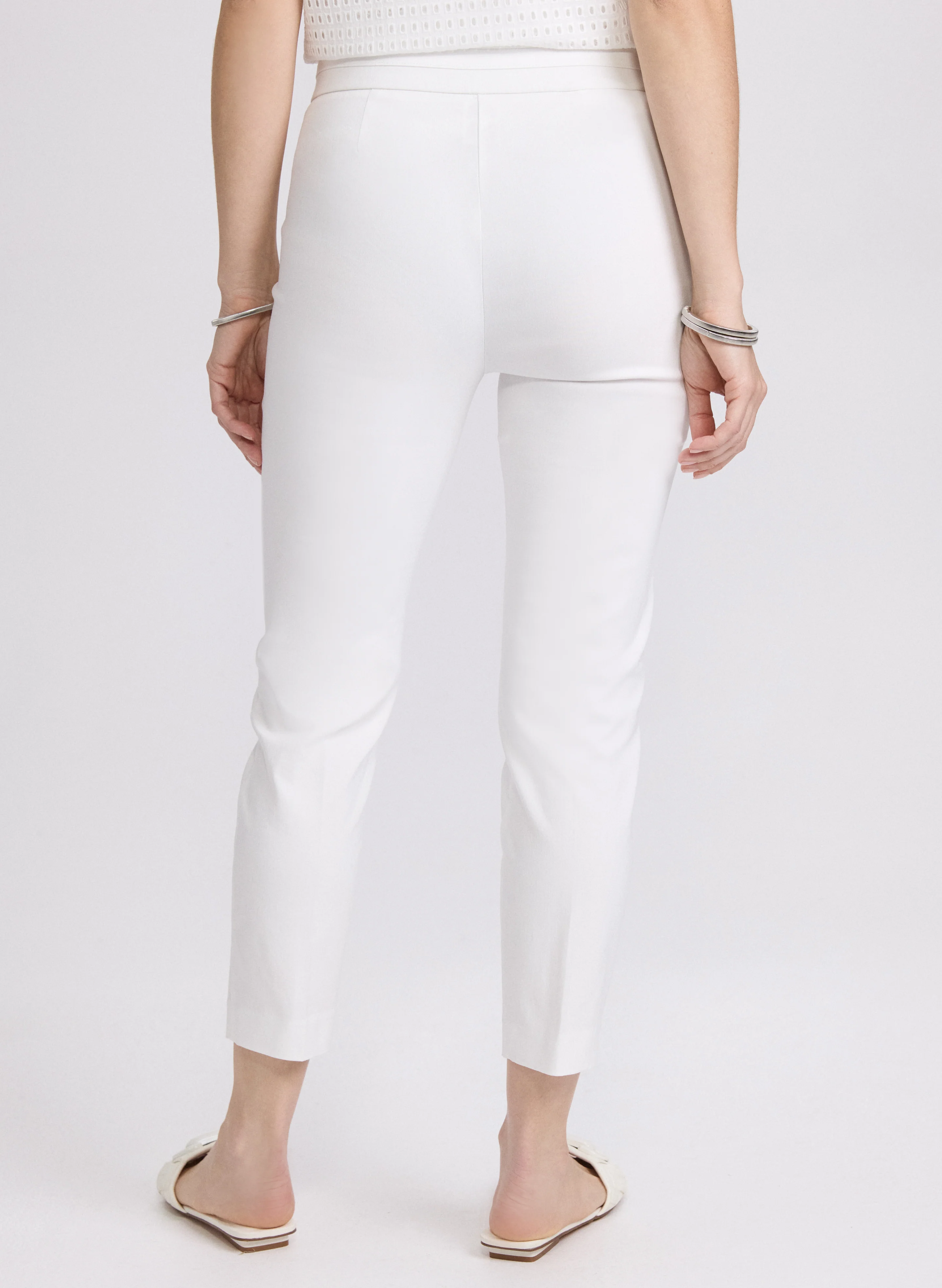 Slim Leg Pull-on Bengaline Pants - Image 2