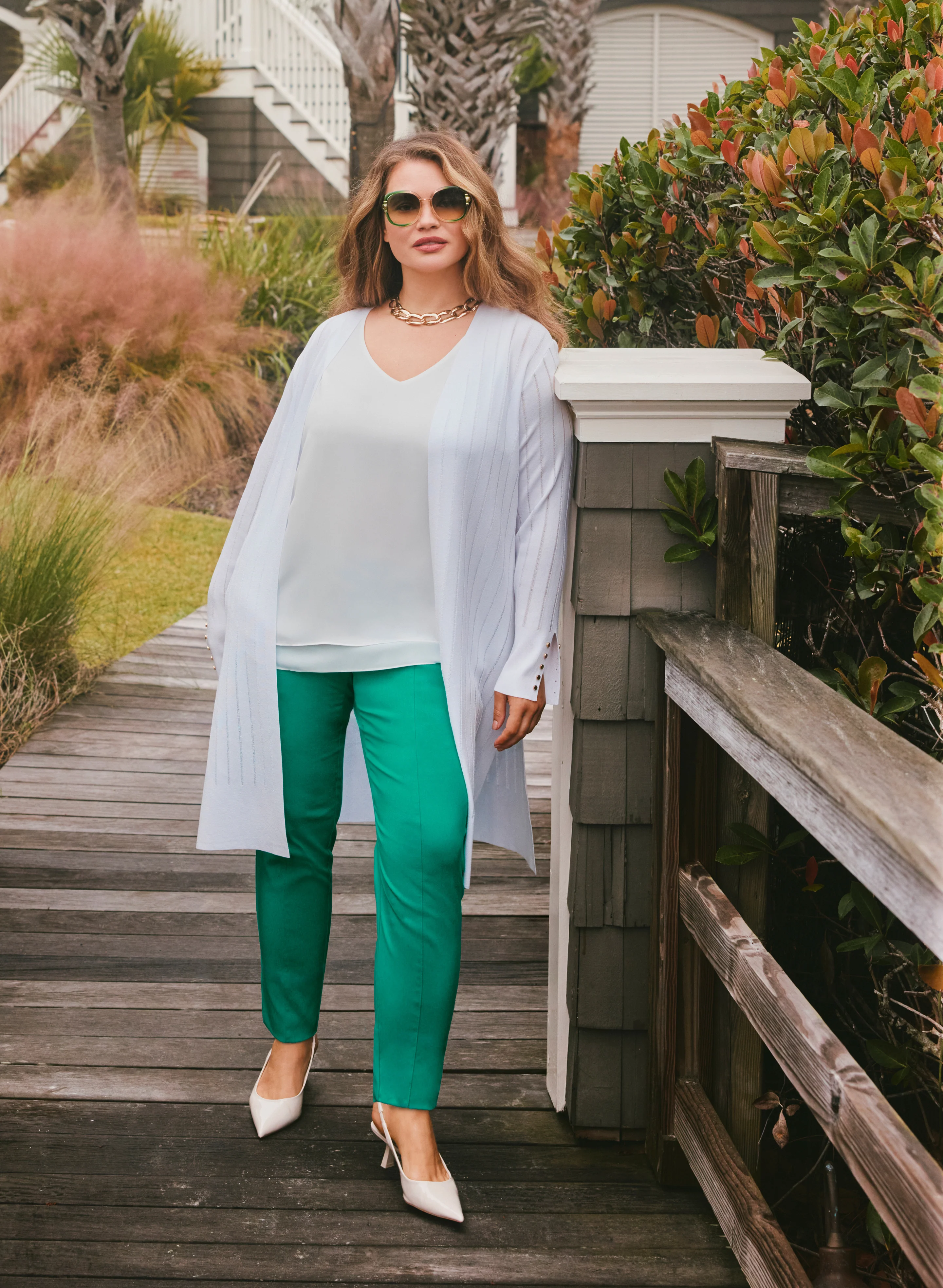 Slim-Leg City Fit Ankle Pants - Image 3