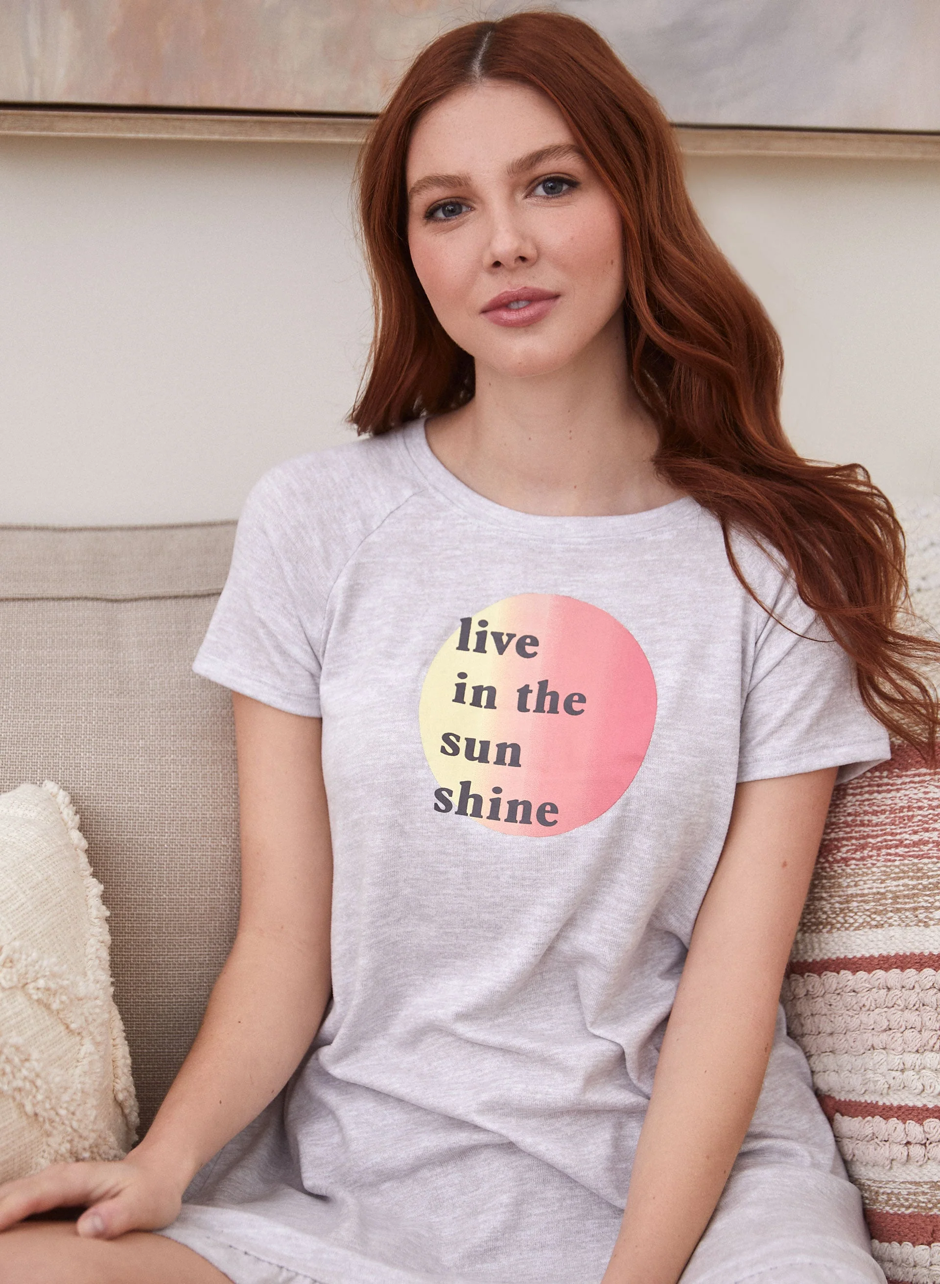 Slogan Print Sleepshirt - Image 3