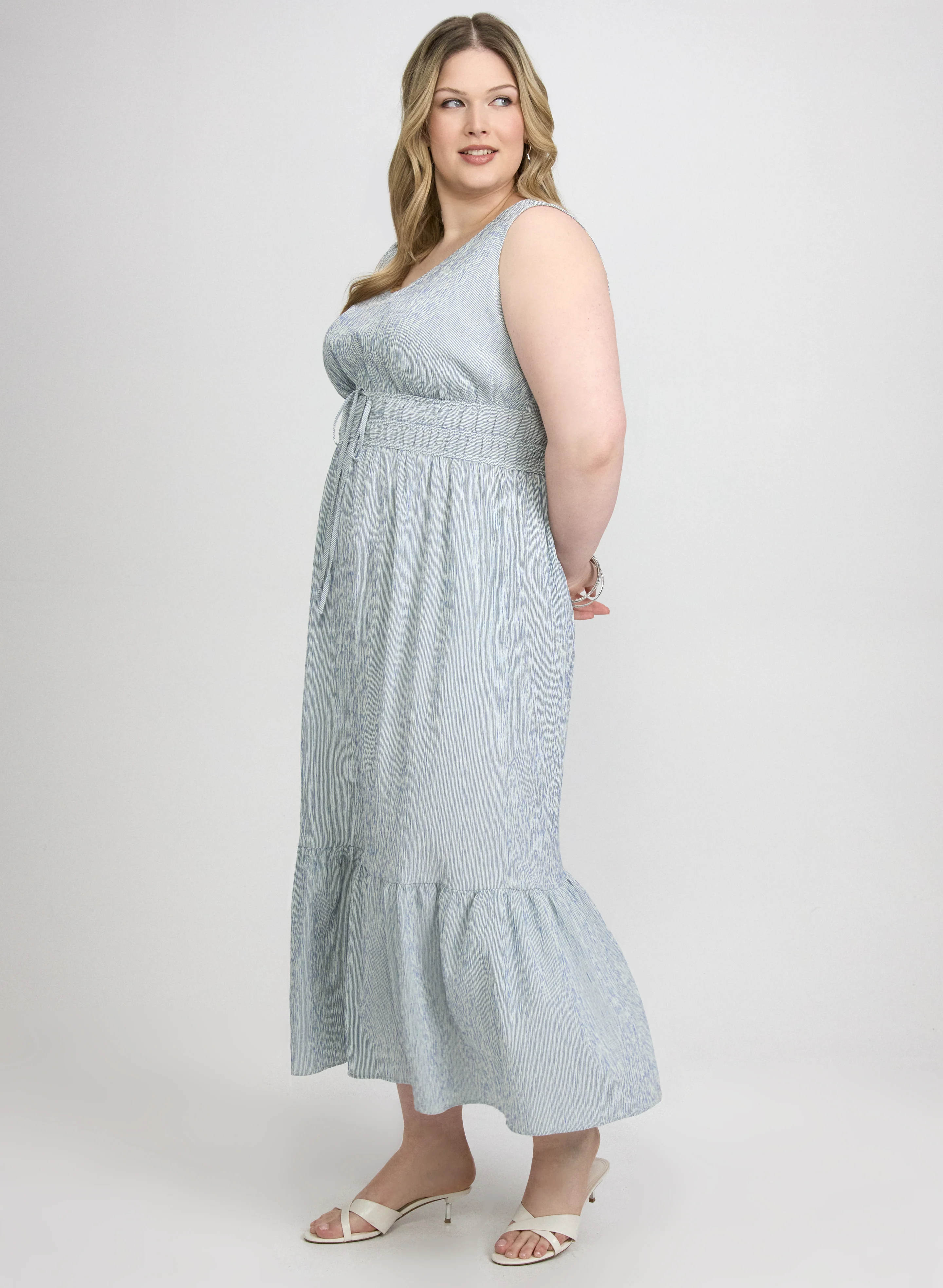 Smocked Tiered Maxi Dress - Image 2