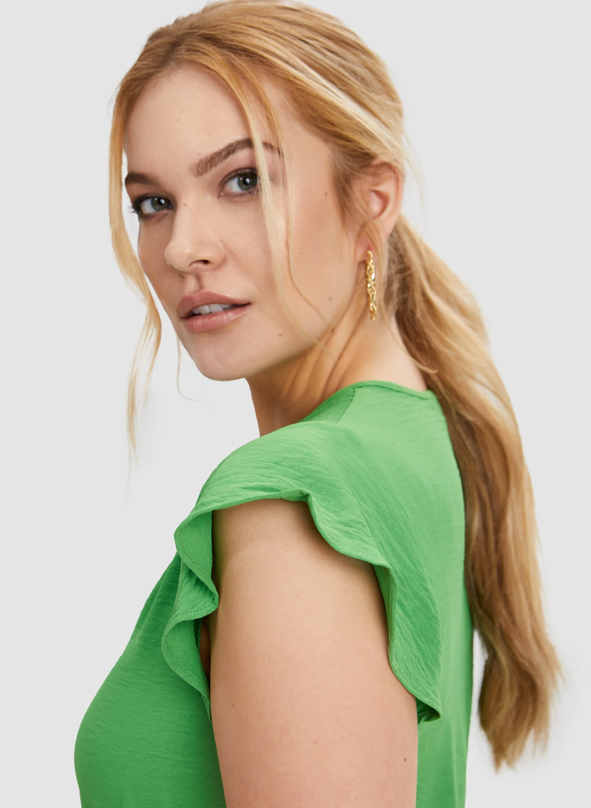 Smocked Waist Ruffle Dress - Image 4